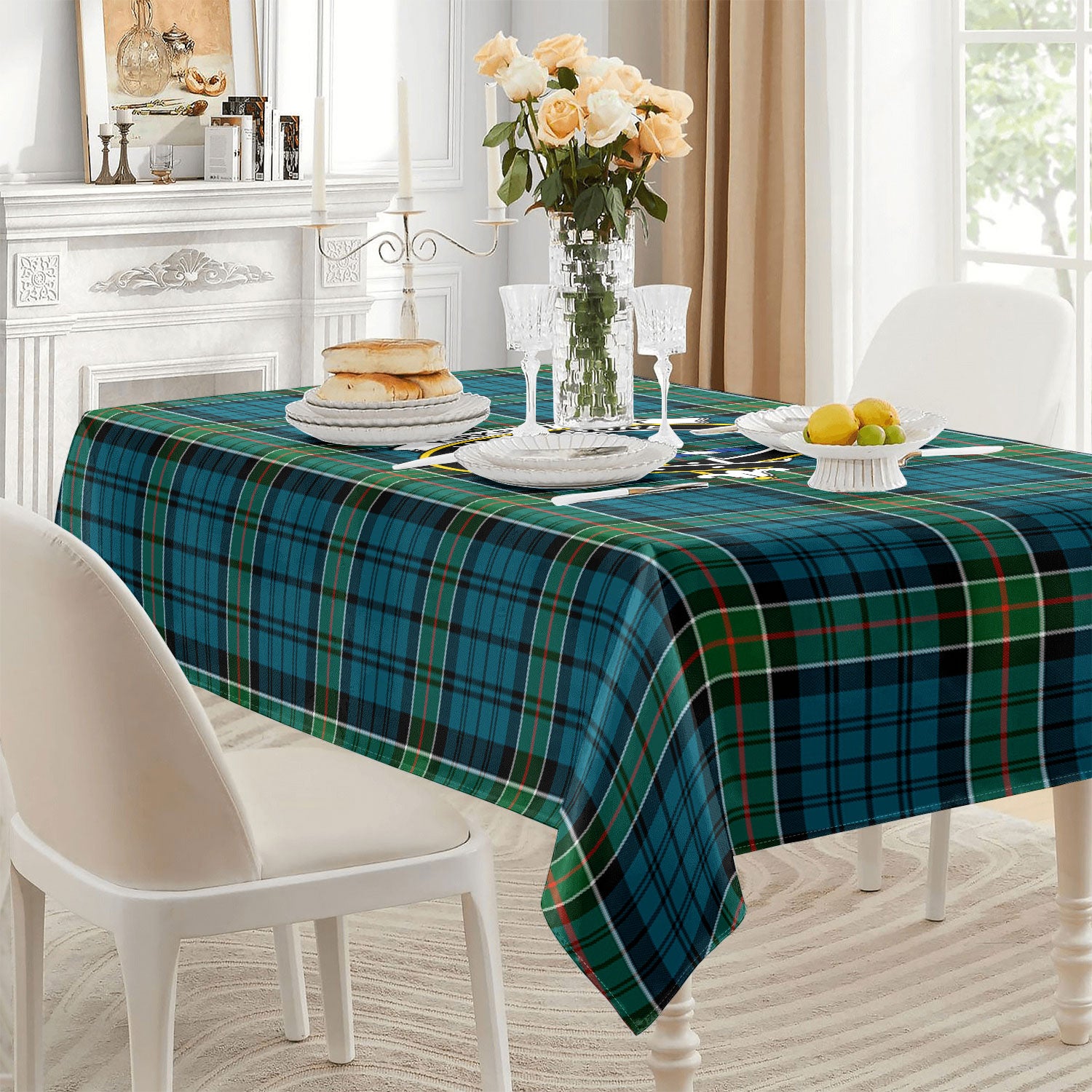 Kirkpatrick Ancient Tartan Crest Tablecloth