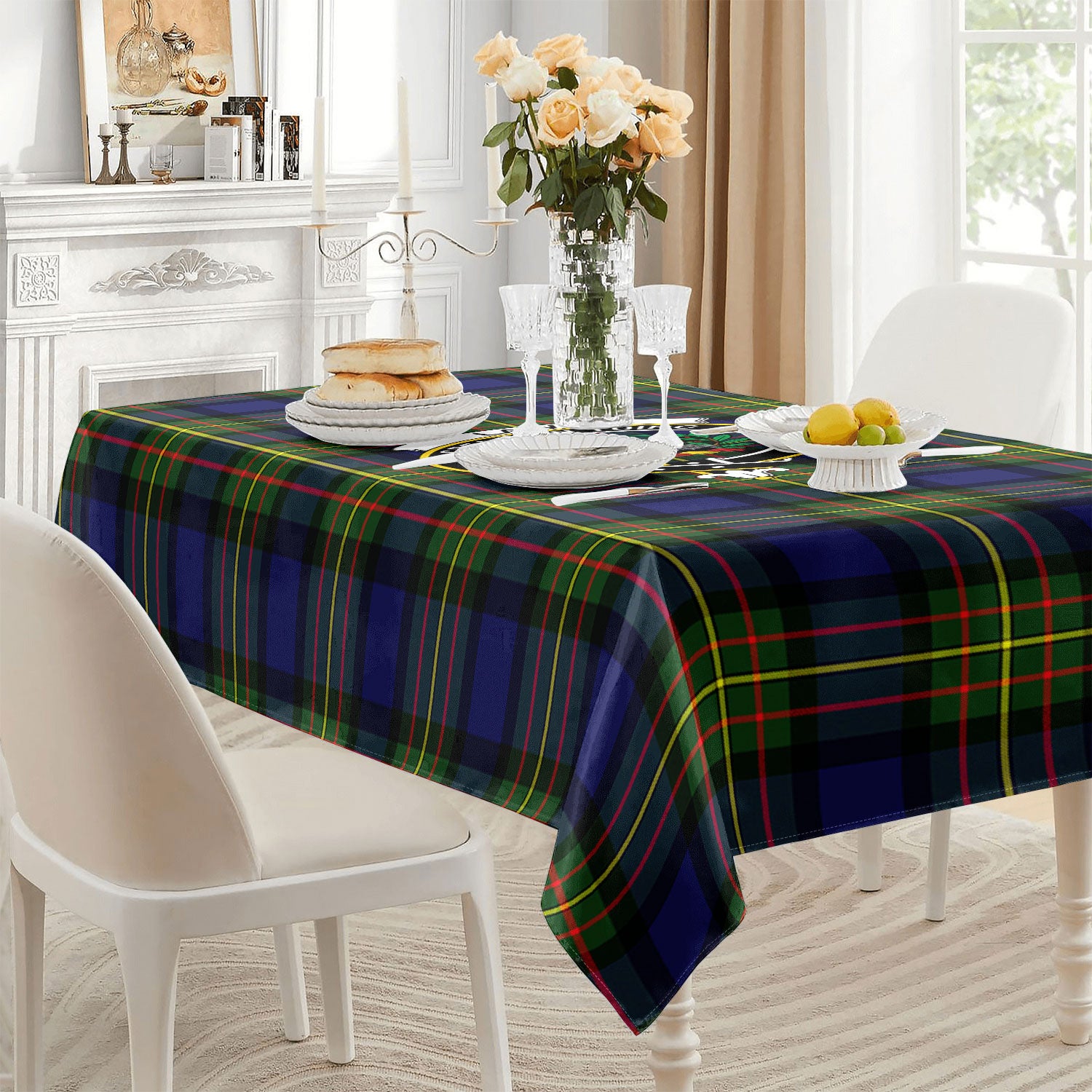 Laws Tartan Crest Tablecloth