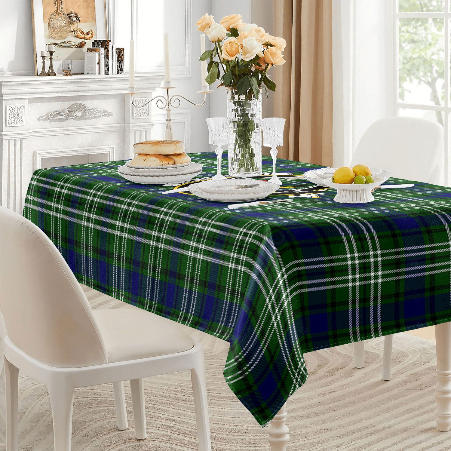 Learmonth Tartan Crest Tablecloth