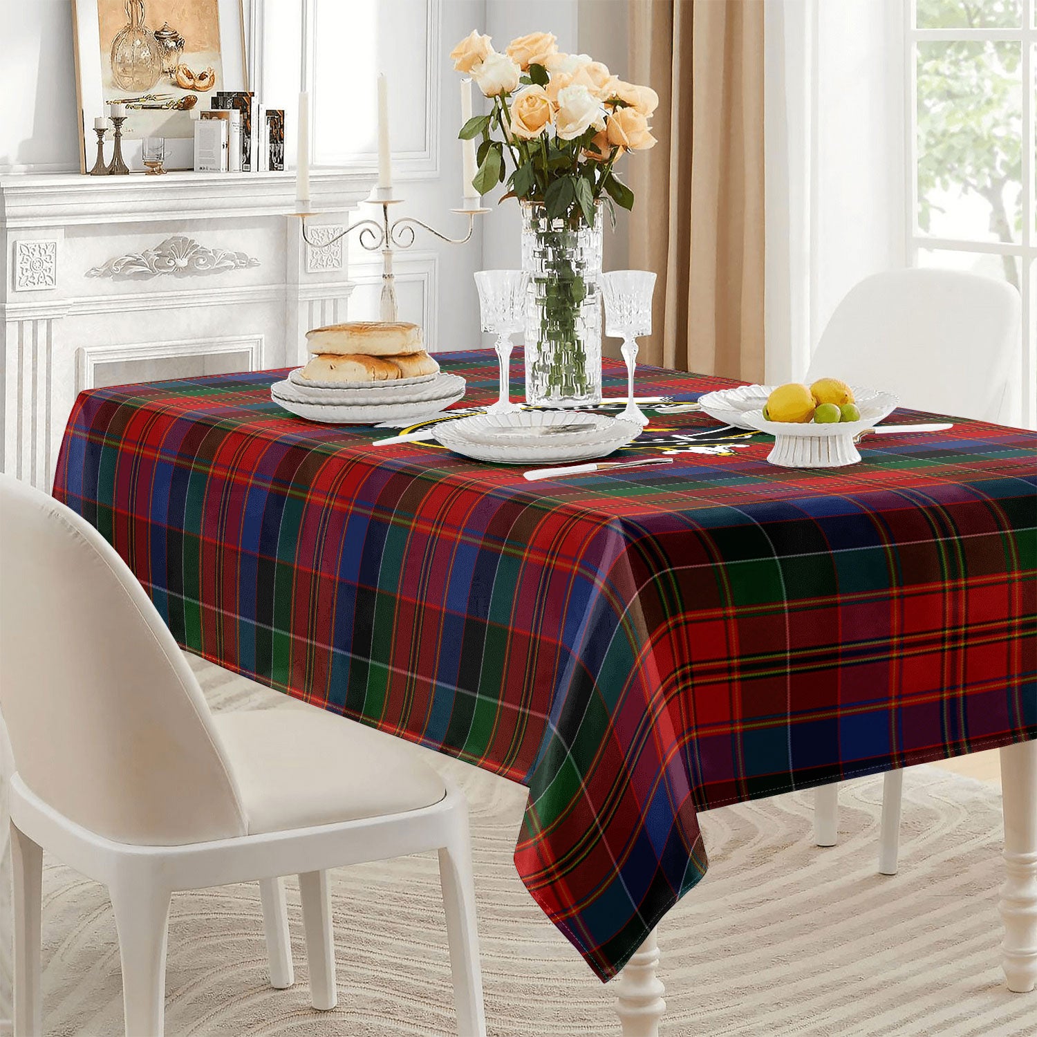 Leith Tartan Crest Tablecloth