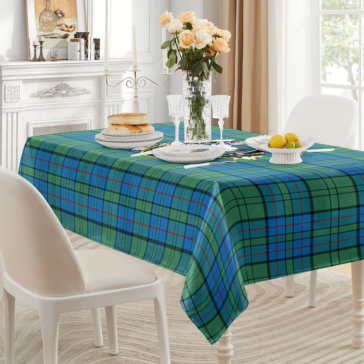 Lockhart Tartan Crest Tablecloth