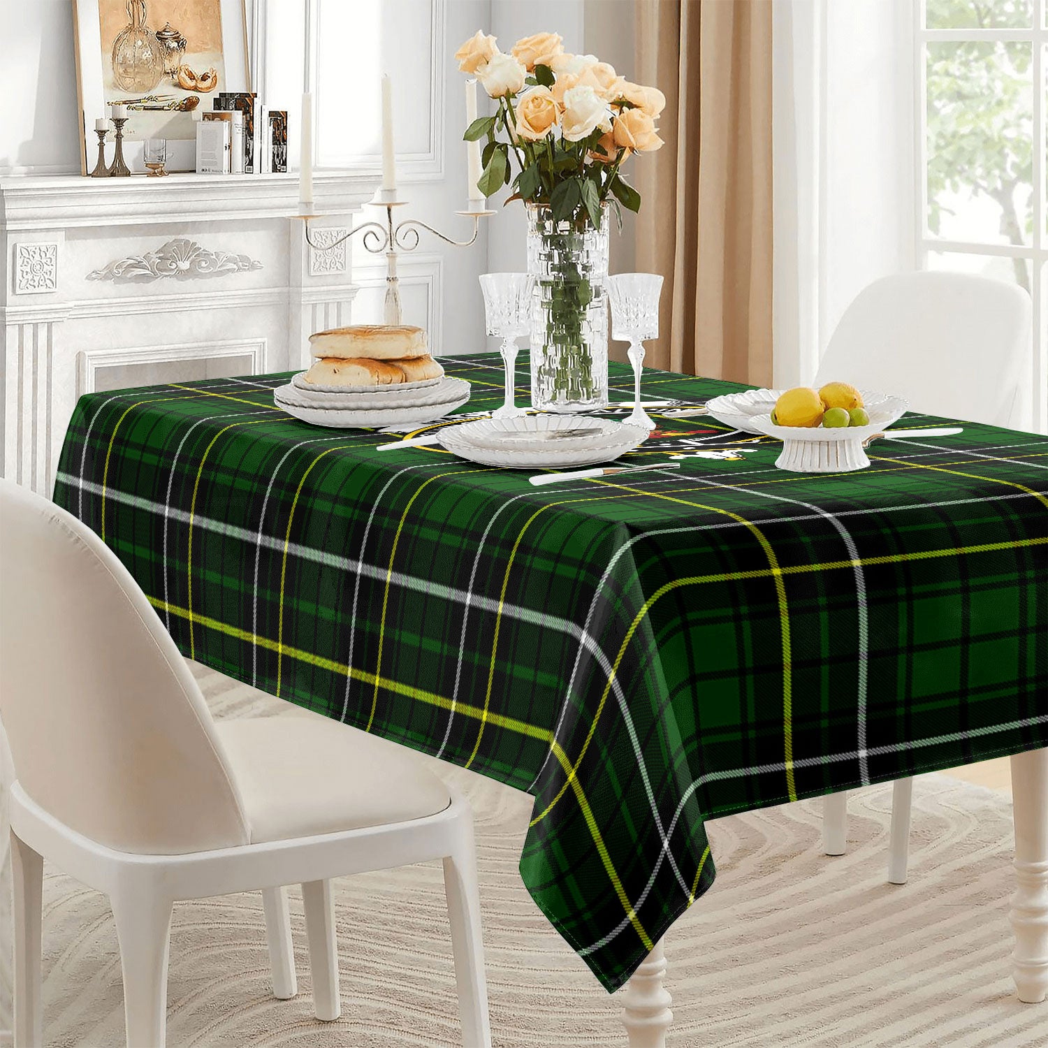 MacAlpine Modern Tartan Crest Tablecloth