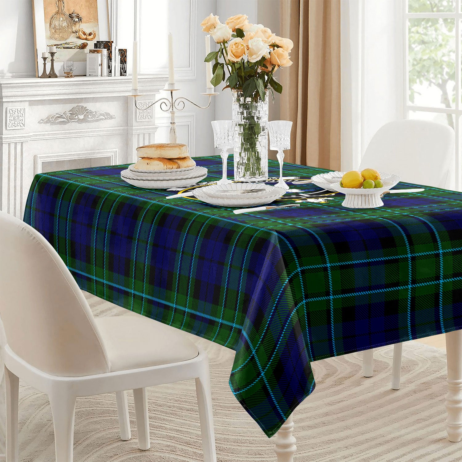 MacCallum Modern Tartan Crest Tablecloth