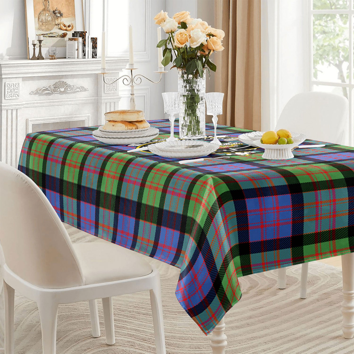 MacDonald Ancient Tartan Crest Tablecloth