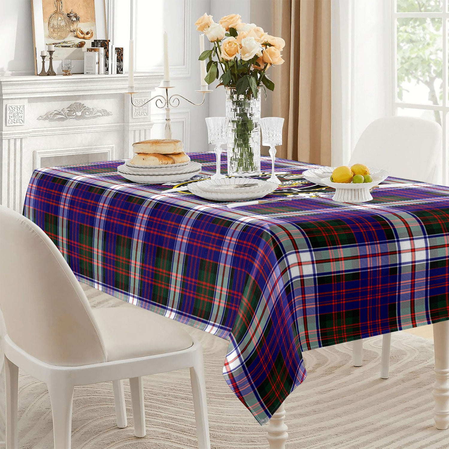 MacDonald Dress Modern Tartan Crest Tablecloth
