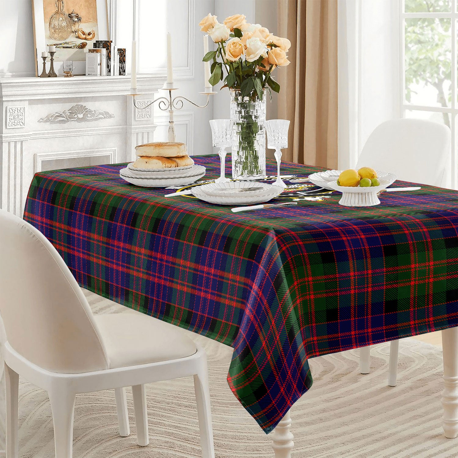 MacDonald Modern Tartan Crest Tablecloth