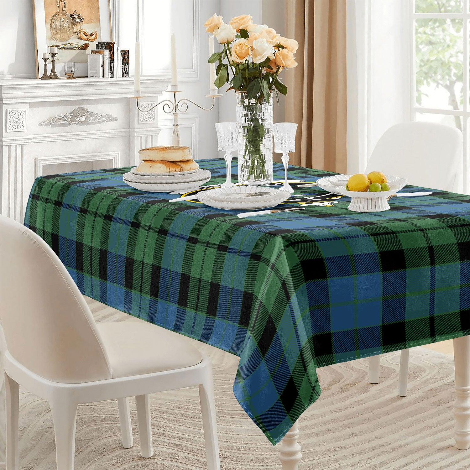 MacKay Ancient Tartan Crest Tablecloth