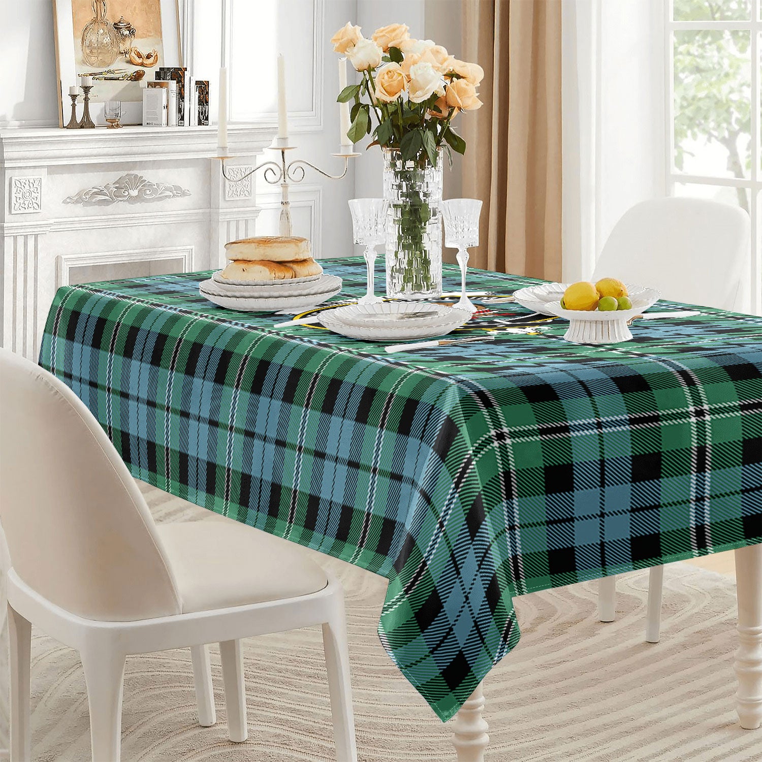 Melville Tartan Crest Tablecloth