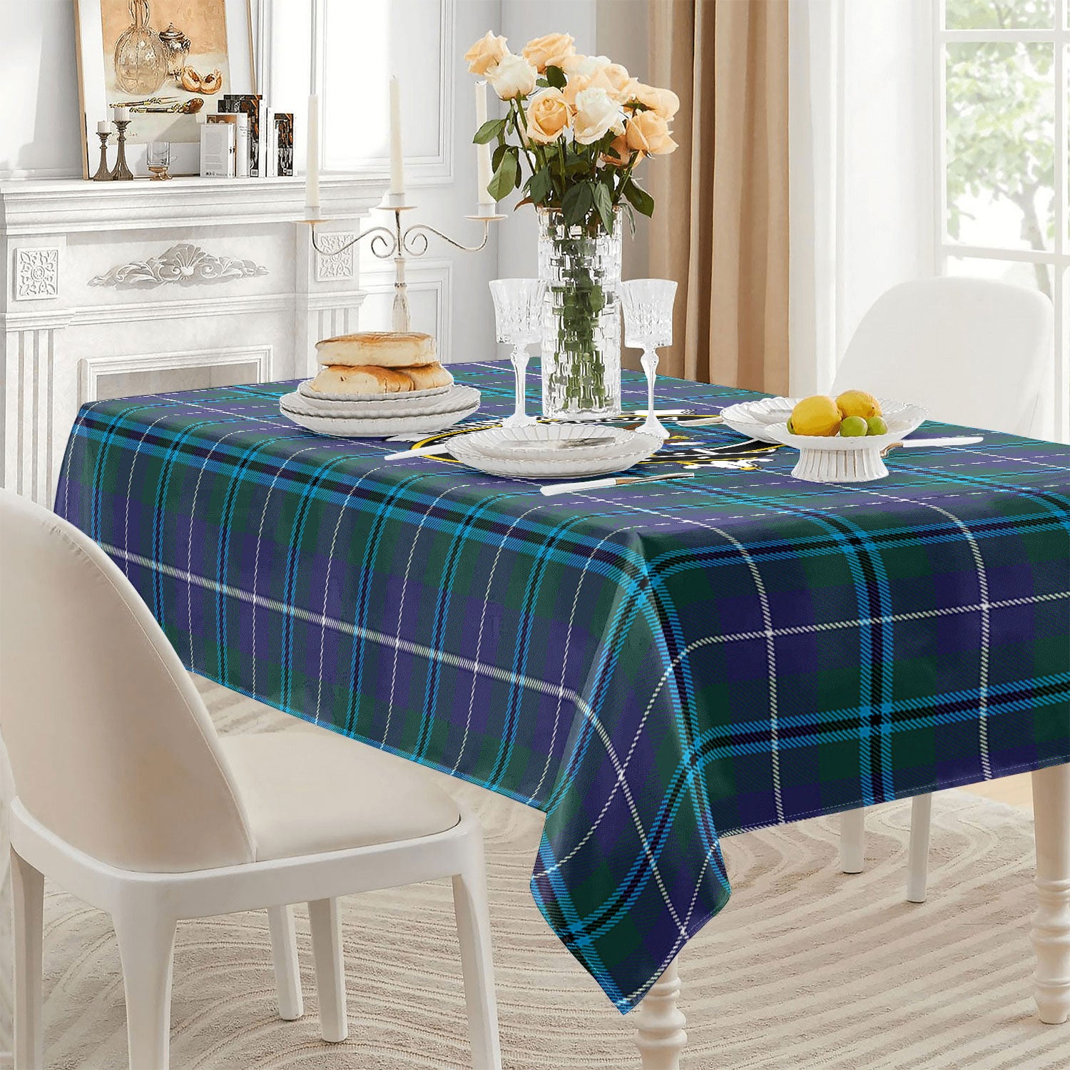 Sandilands Tartan Crest Tablecloth