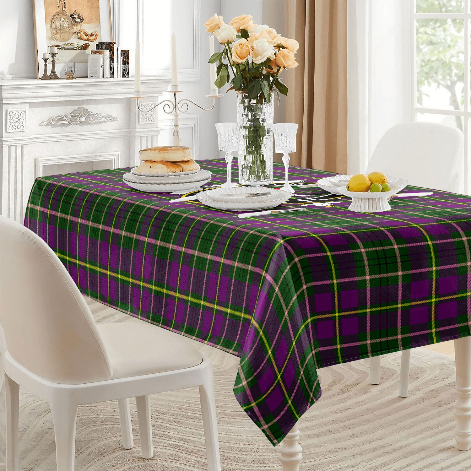 Tailyour (or Taylor) Tartan Crest Tablecloth