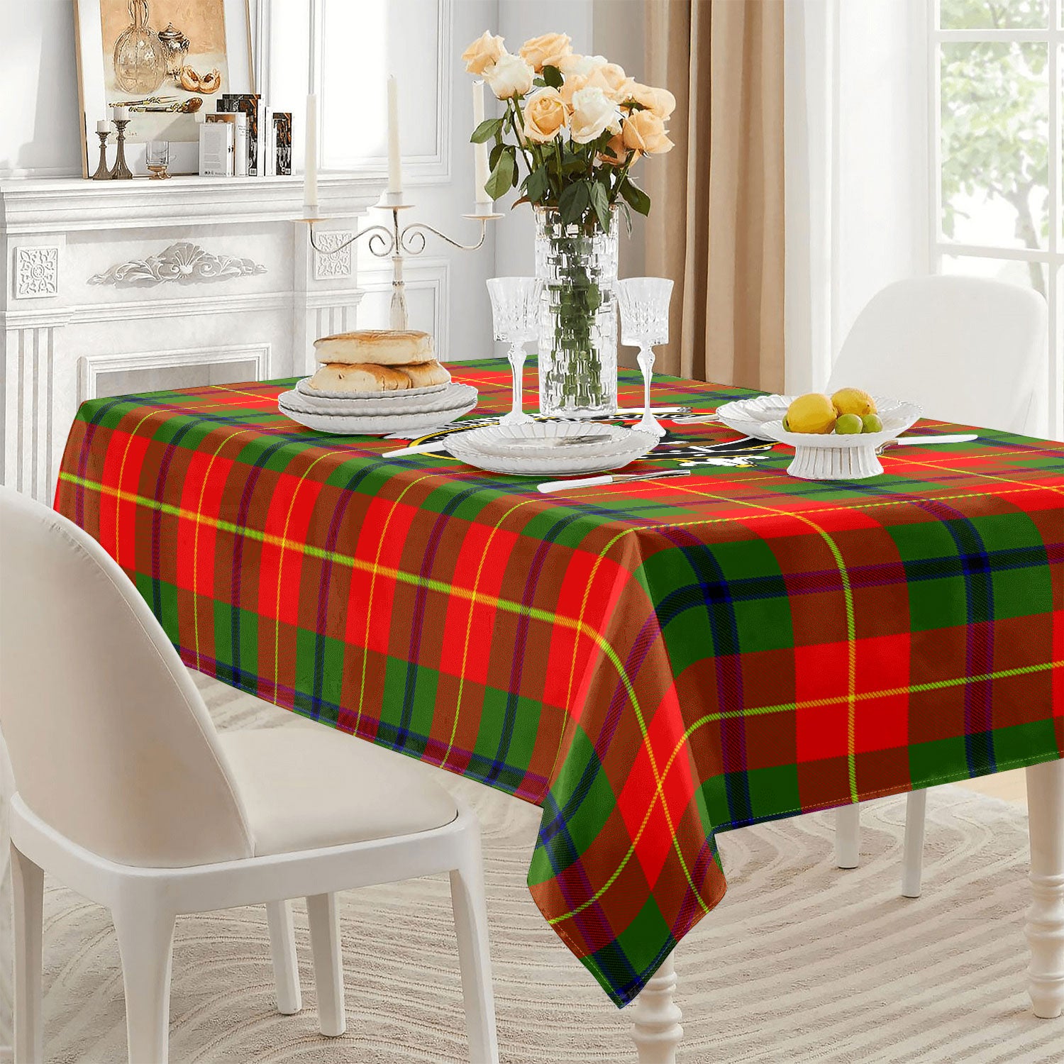 Turnbull Dress Tartan Crest Tablecloth