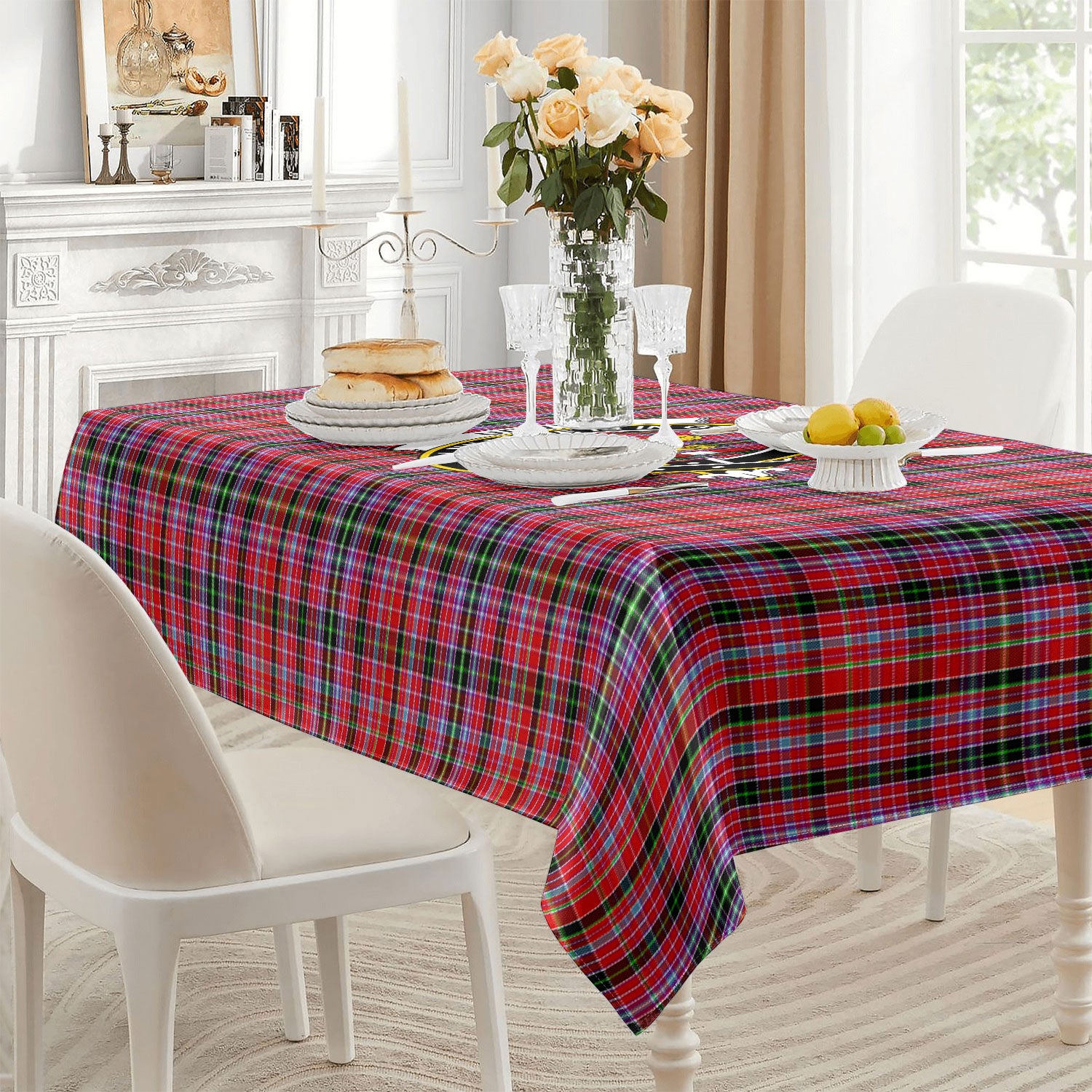 Udny Tartan Crest Tablecloth