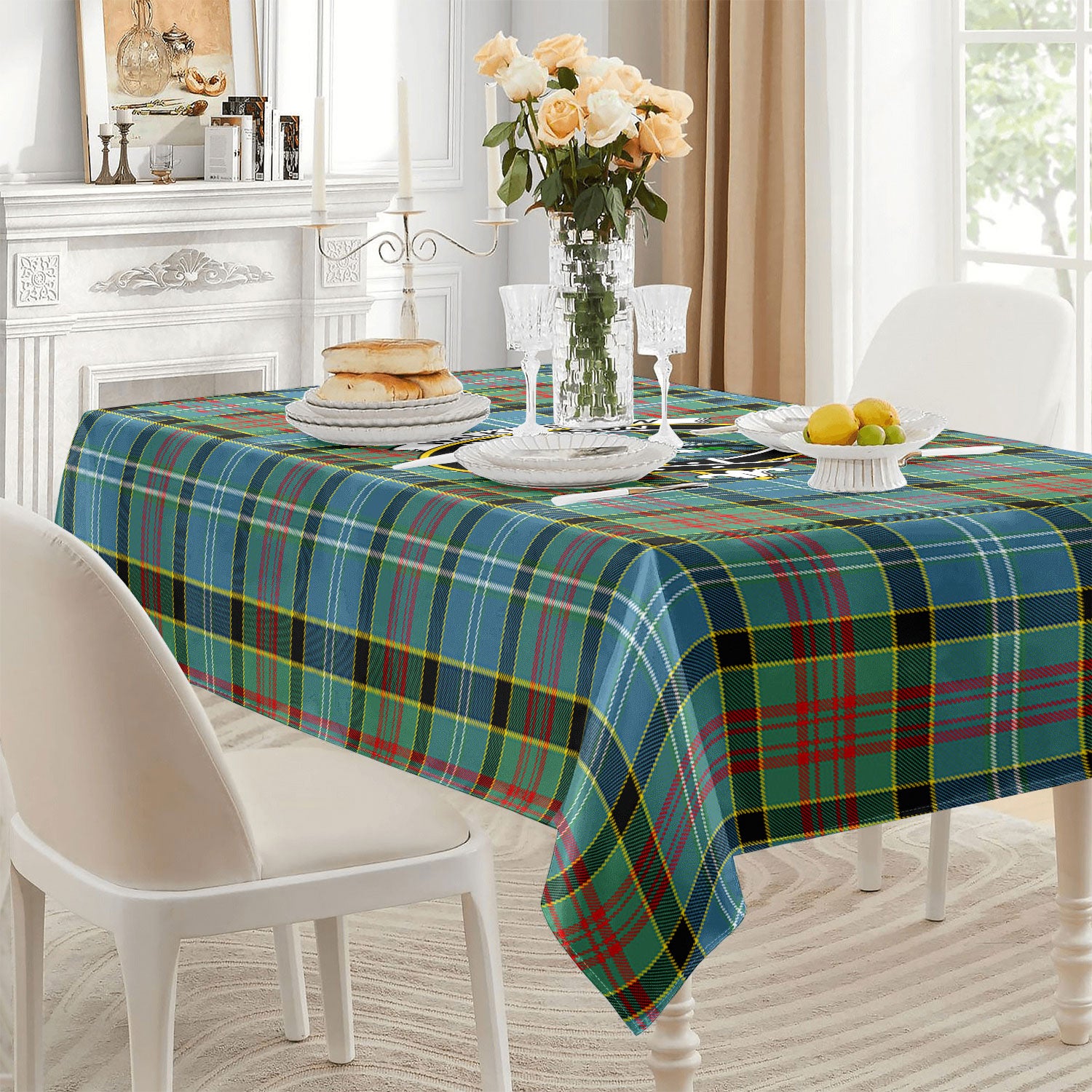 Walkinshaw Tartan Crest Tablecloth