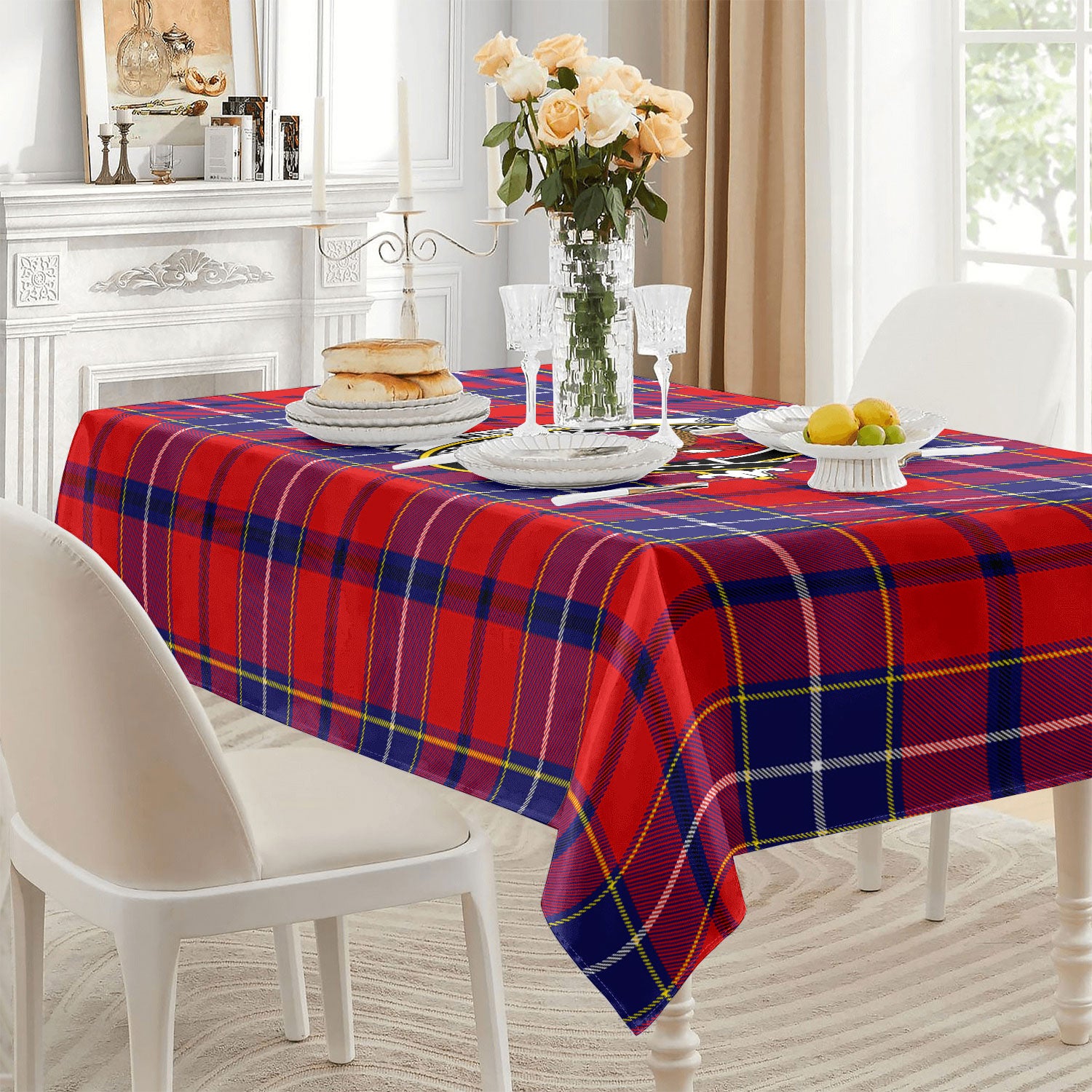 Wishart Dress Tartan Crest Tablecloth
