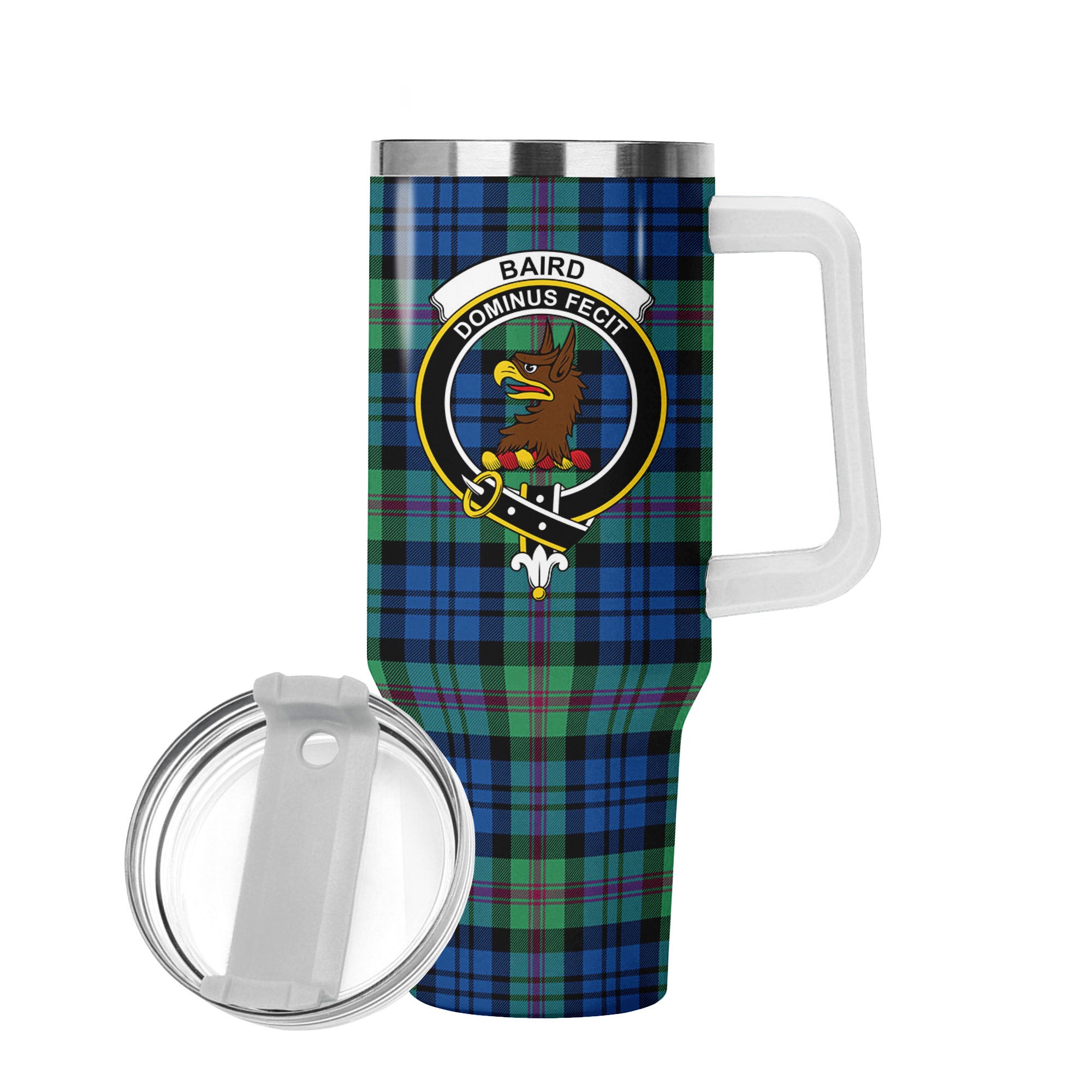 Baird Ancient Tartan Crest 40 oz Insulated Tumbler with Handle