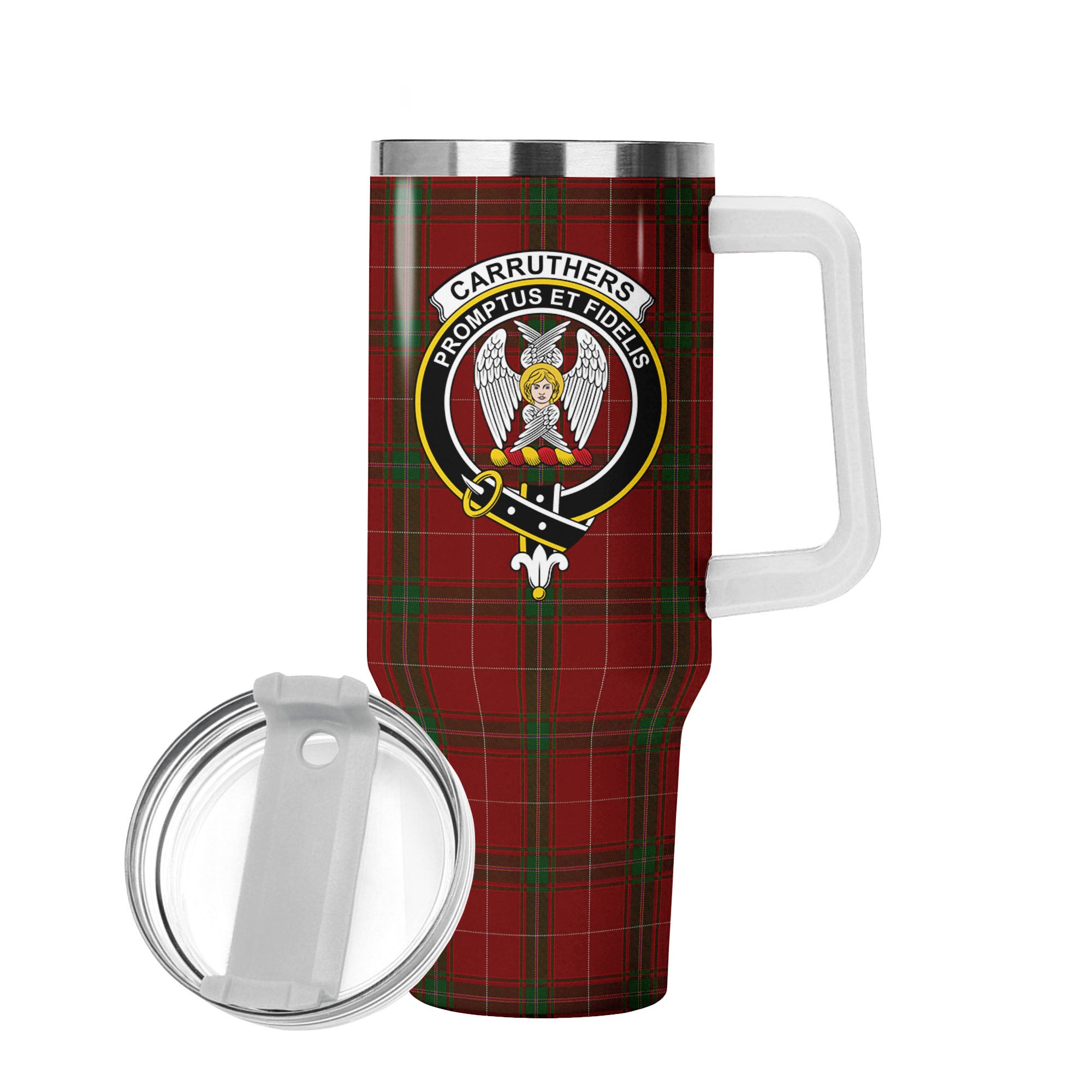 Carruthers Tartan Crest 40 oz Insulated Tumbler with Handle