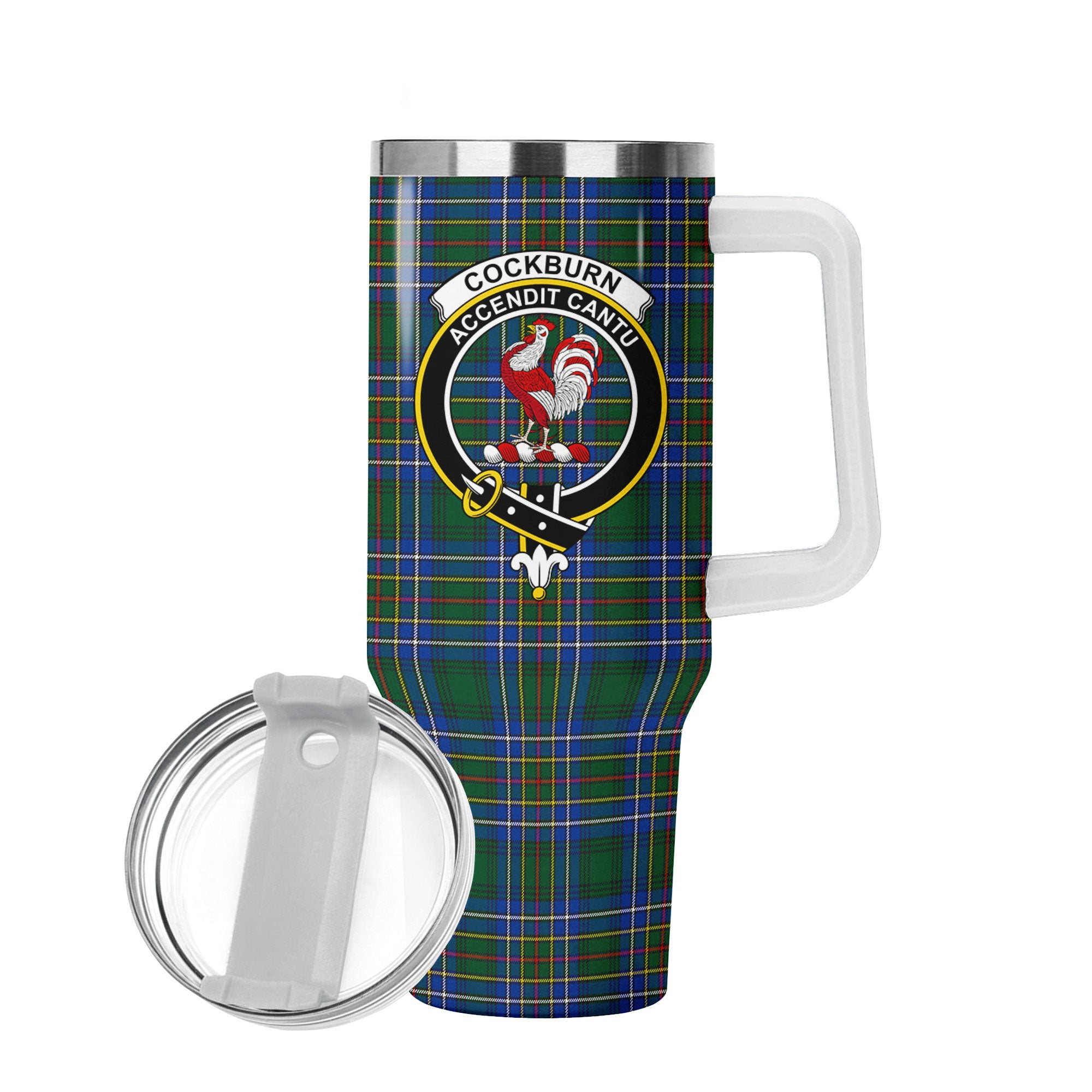Cockburn Ancient Tartan Crest 40 oz Insulated Tumbler with Handle