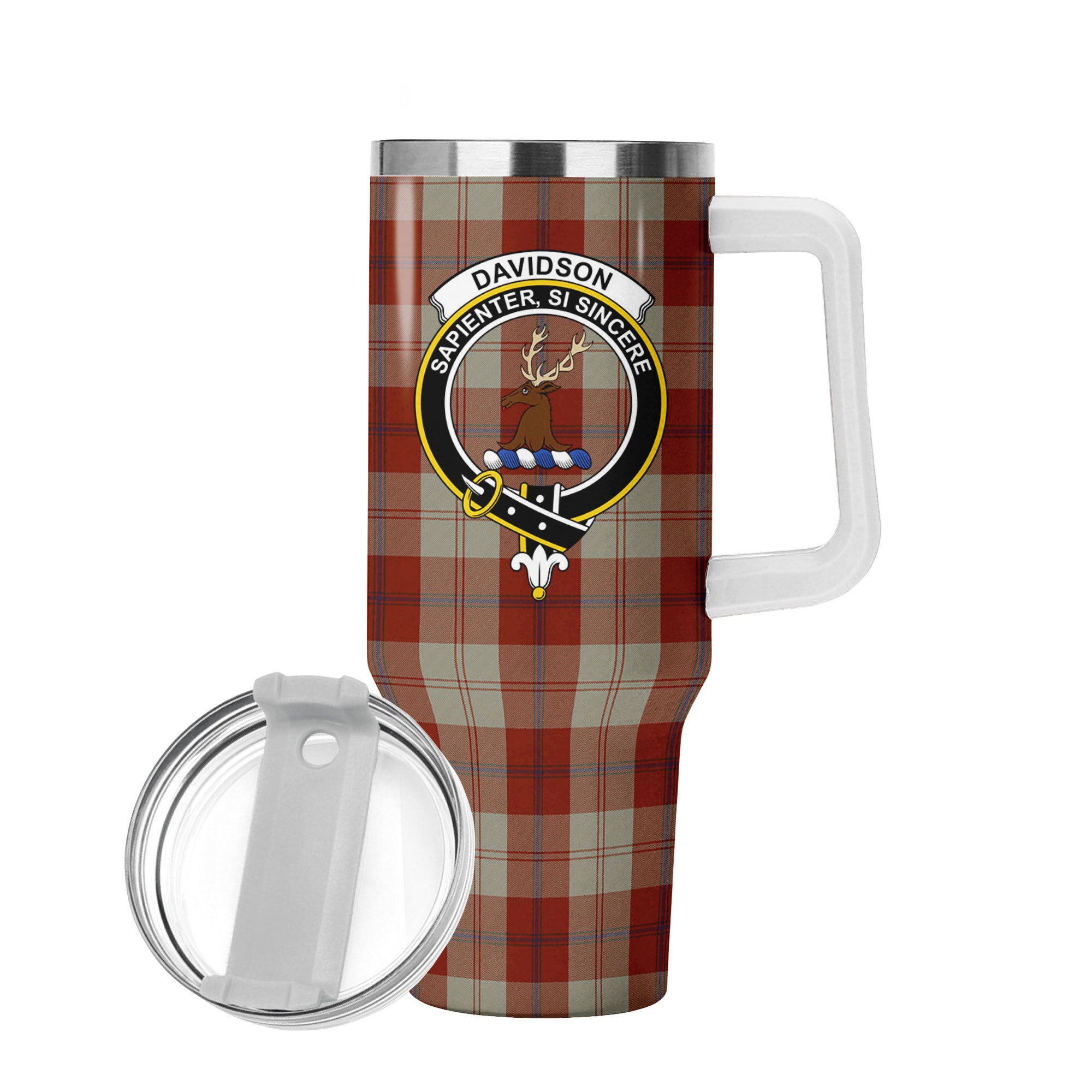 Davidson Dress Dancers Tartan Crest 40 oz Insulated Tumbler with Handle