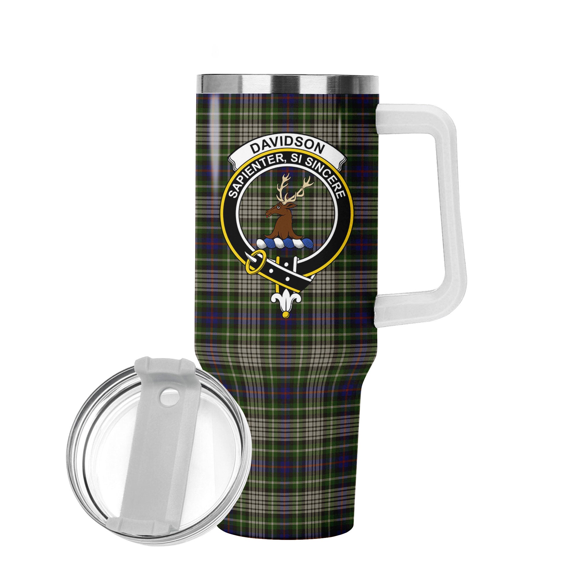 Davidson Tulloch Dress Tartan Crest 40 oz Insulated Tumbler with Handle