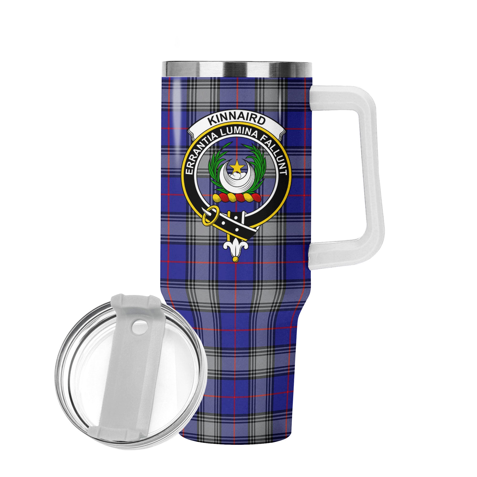 Kinnaird Tartan Crest 40 oz Insulated Tumbler with Handle