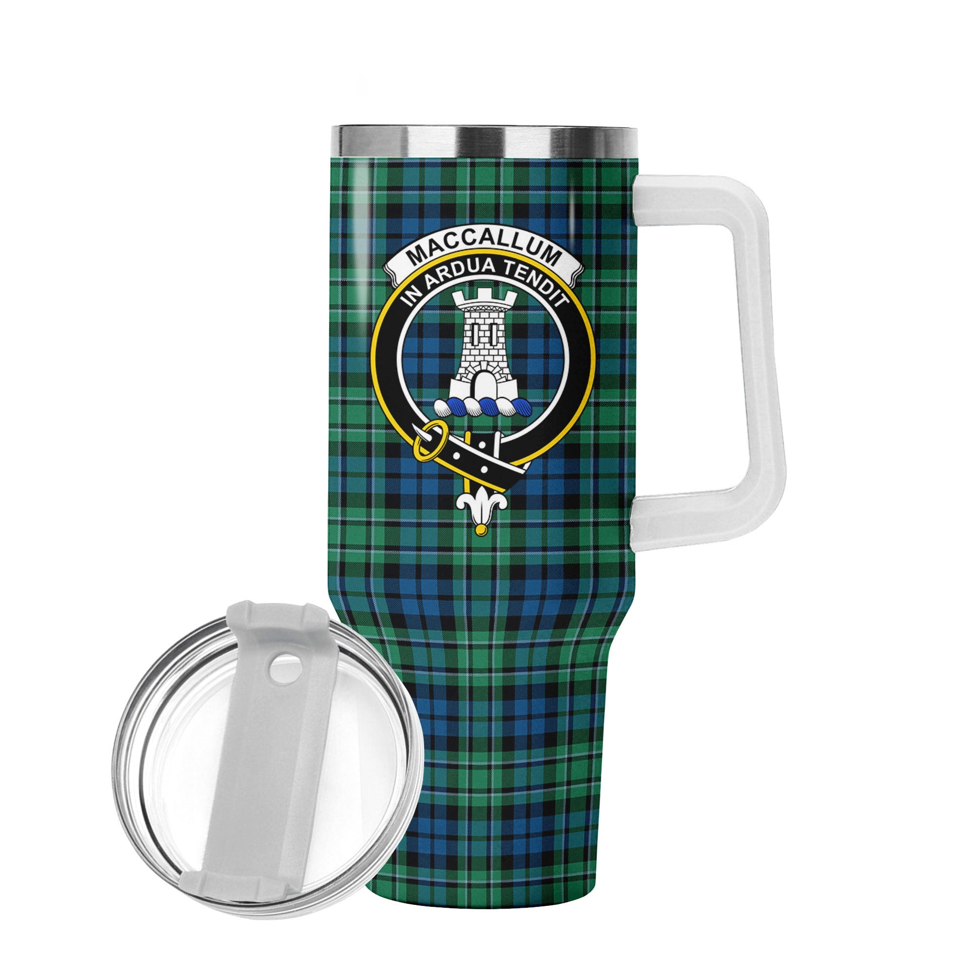 MacCallum Ancient Tartan Crest 40 oz Insulated Tumbler with Handle