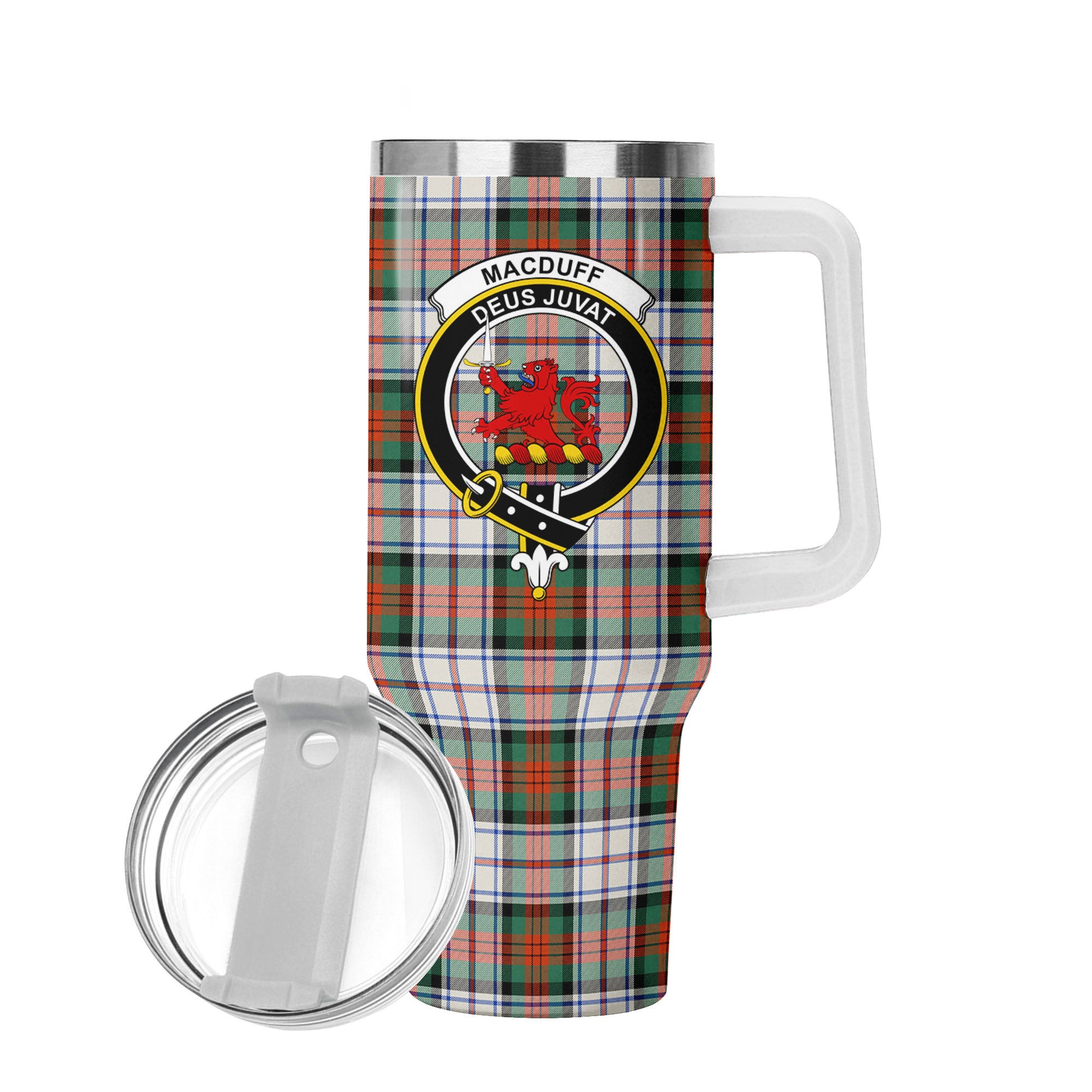 MacDuff Dress Ancient Tartan Crest 40 oz Insulated Tumbler with Handle