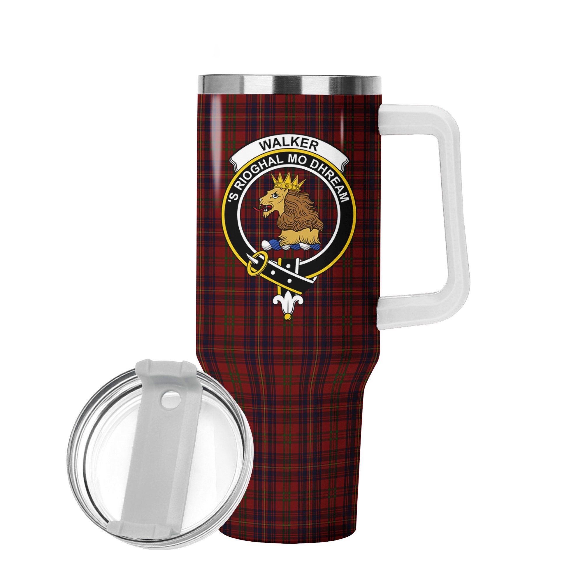 Walker Tartan Crest 40 oz Insulated Tumbler with Handle