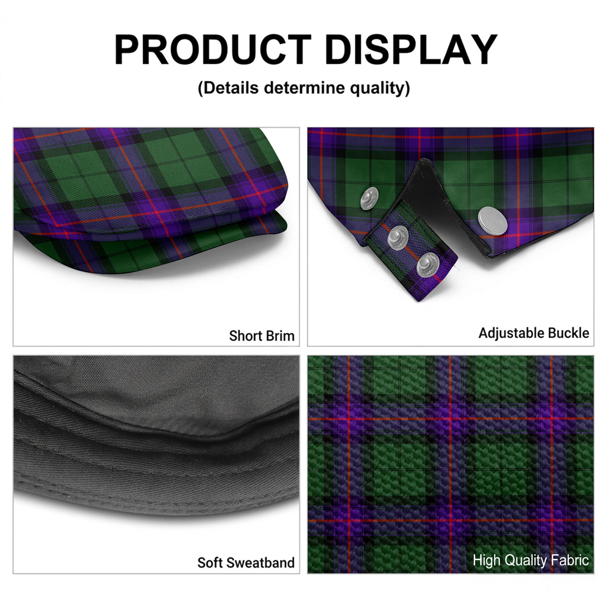 Armstrong Modern Tartan Flat Caps