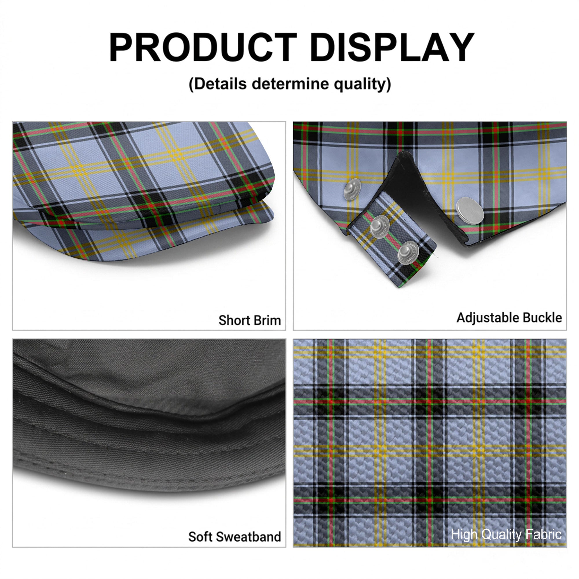 Bell of the Borders Tartan Flat Caps