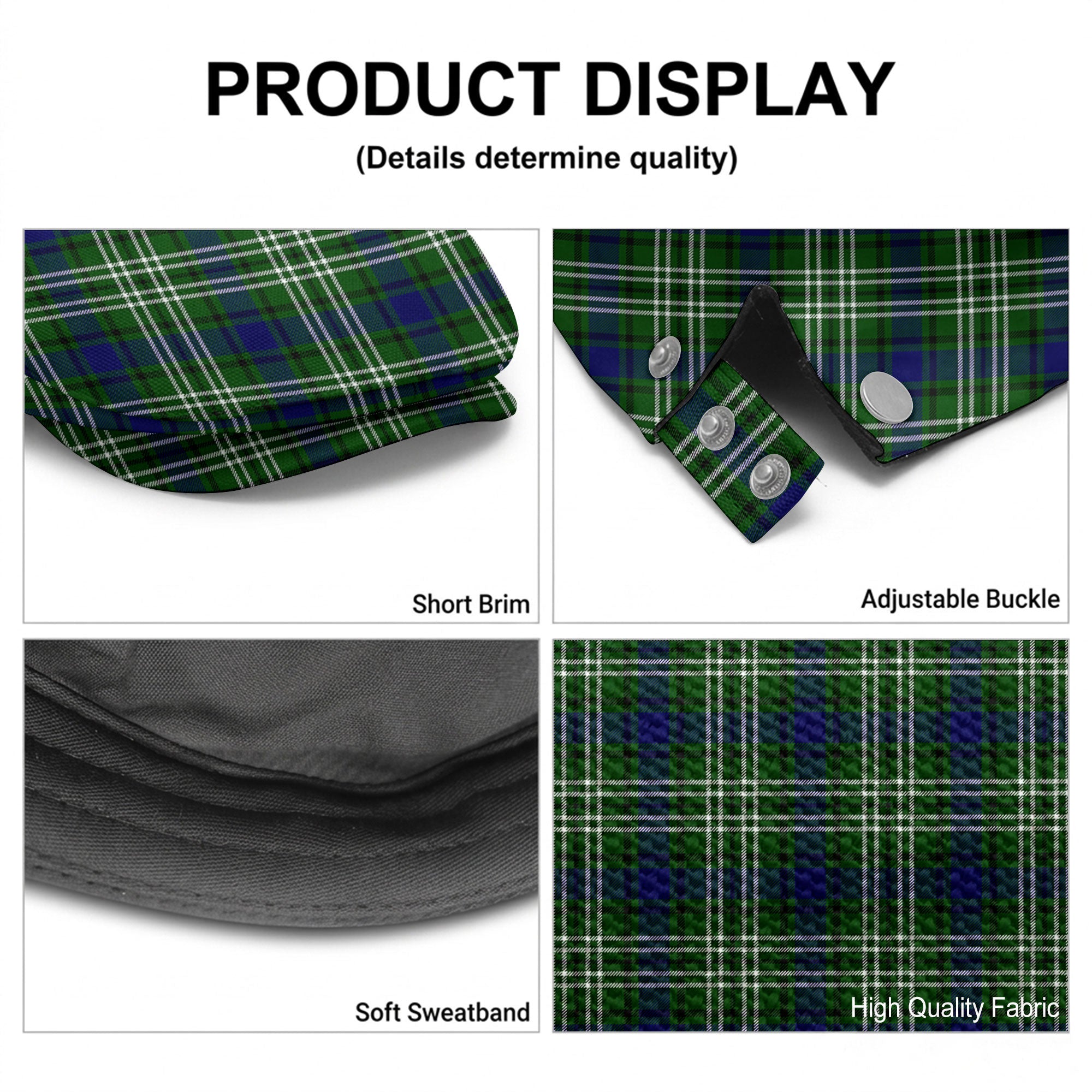 Blackadder Tartan Flat Caps