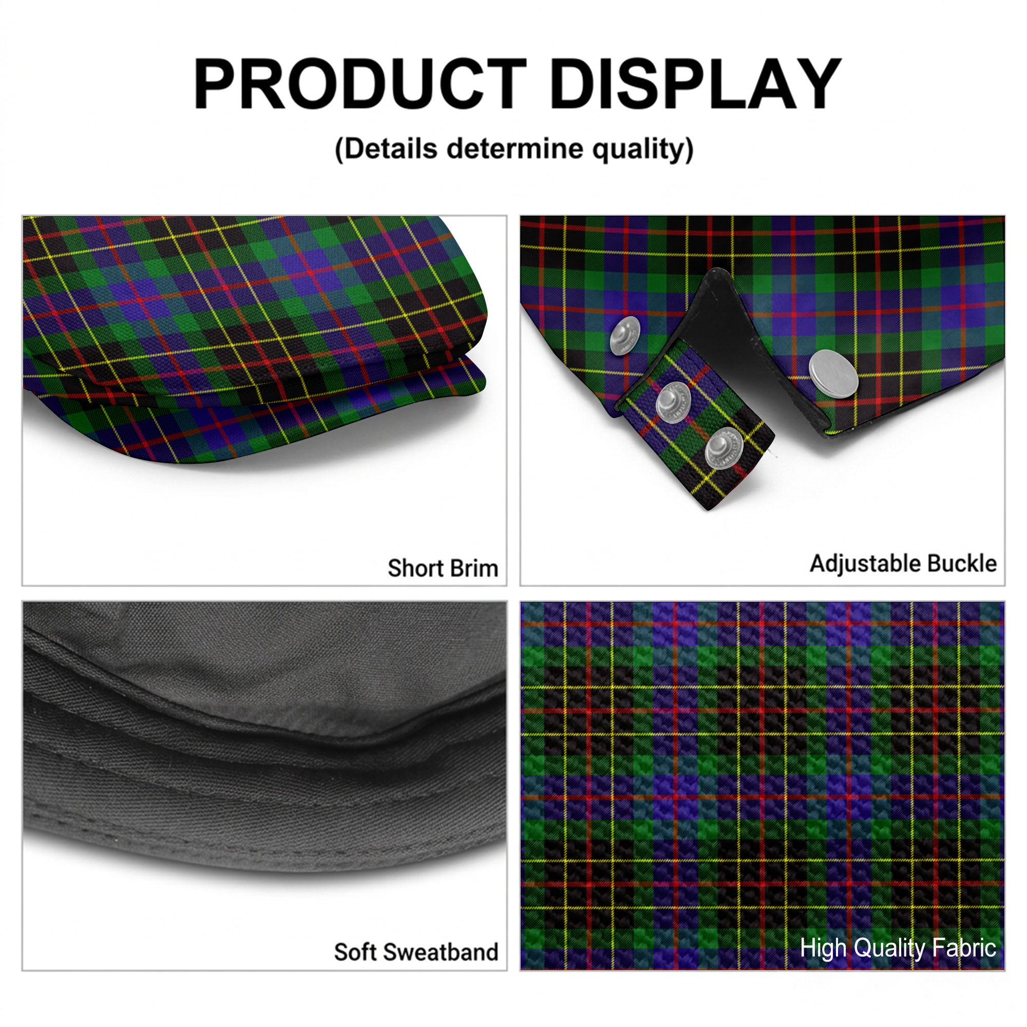Brodie Hunting Modern Tartan Flat Caps