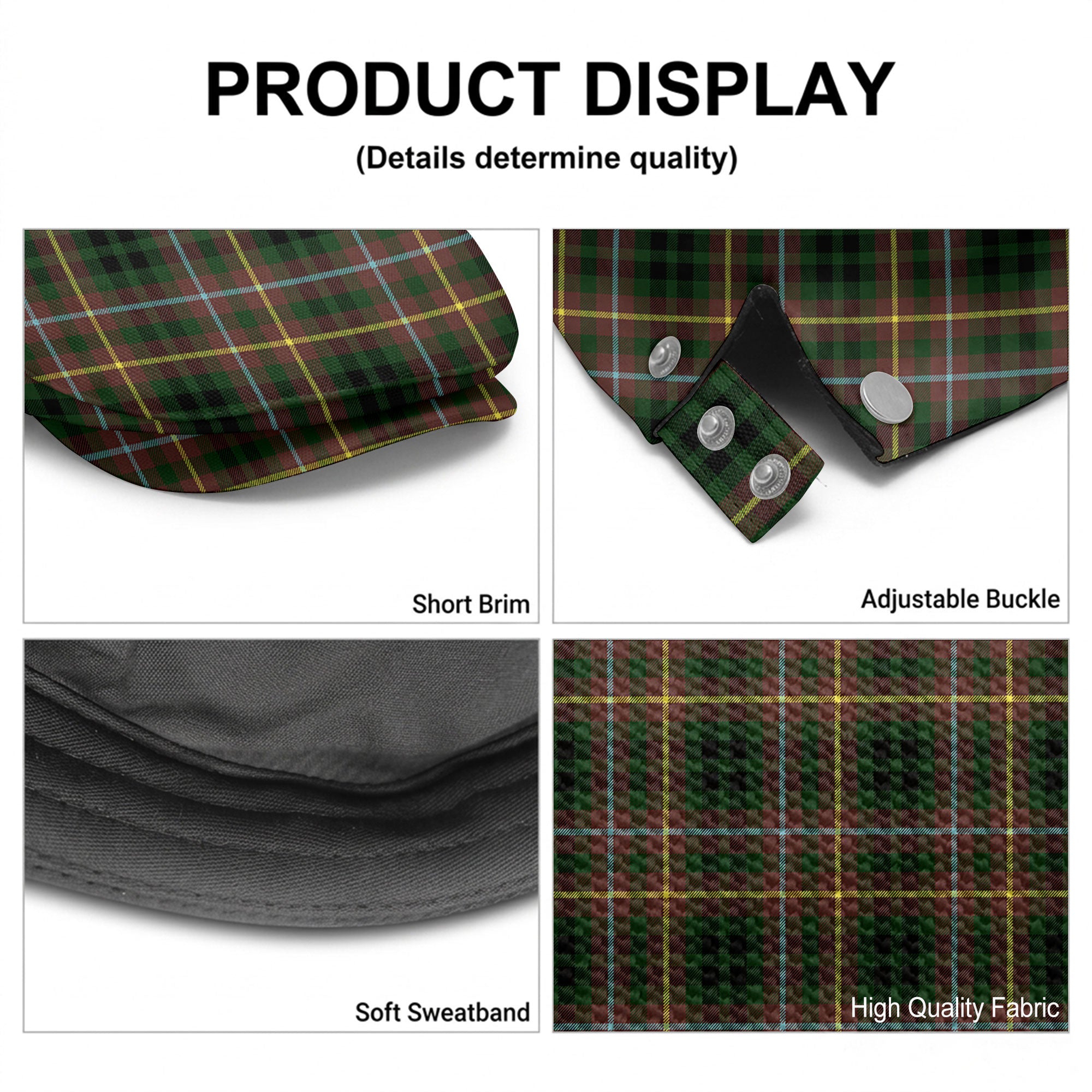 Buchanan Hunting Tartan Flat Caps