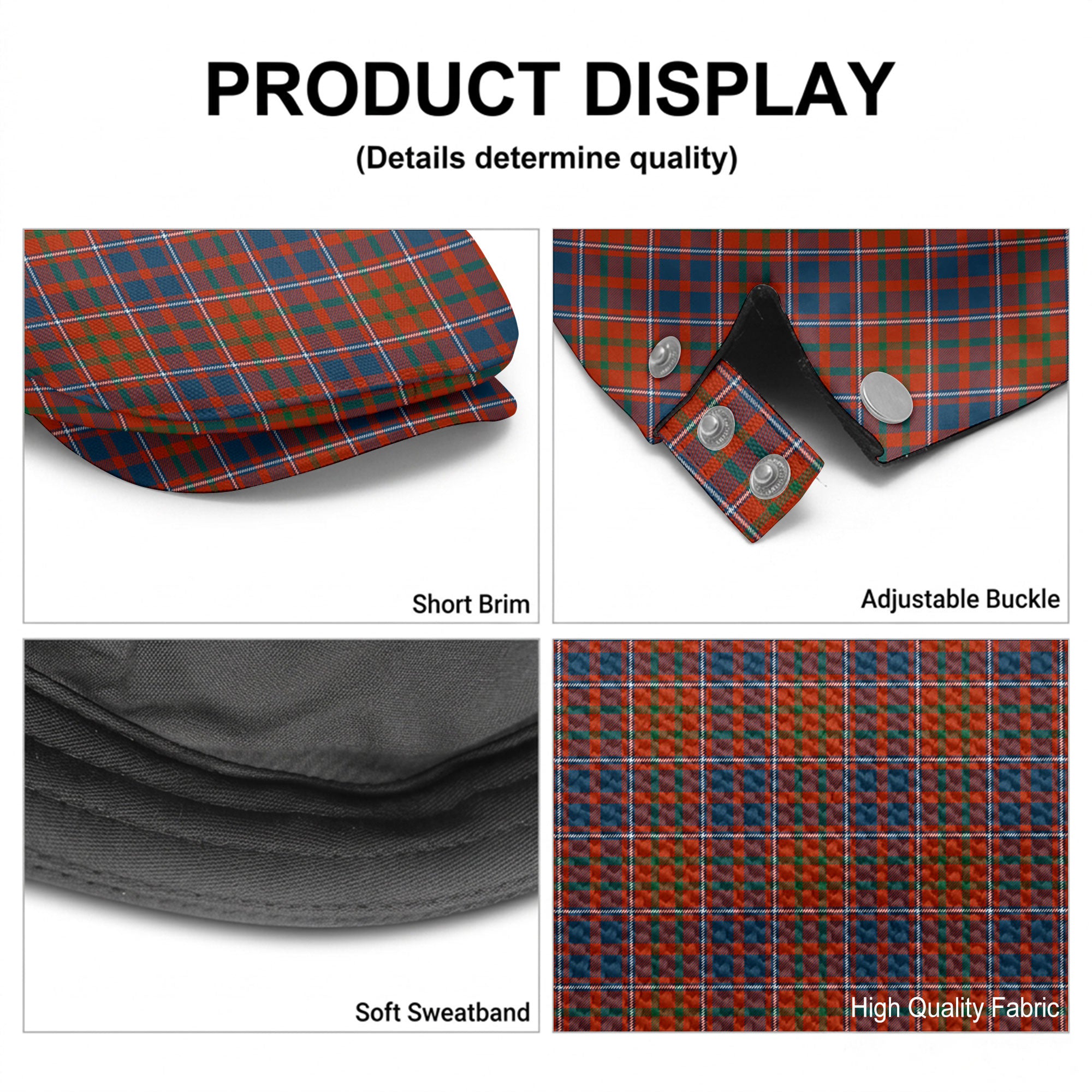 Cameron of Lochiel Ancient Tartan Flat Caps
