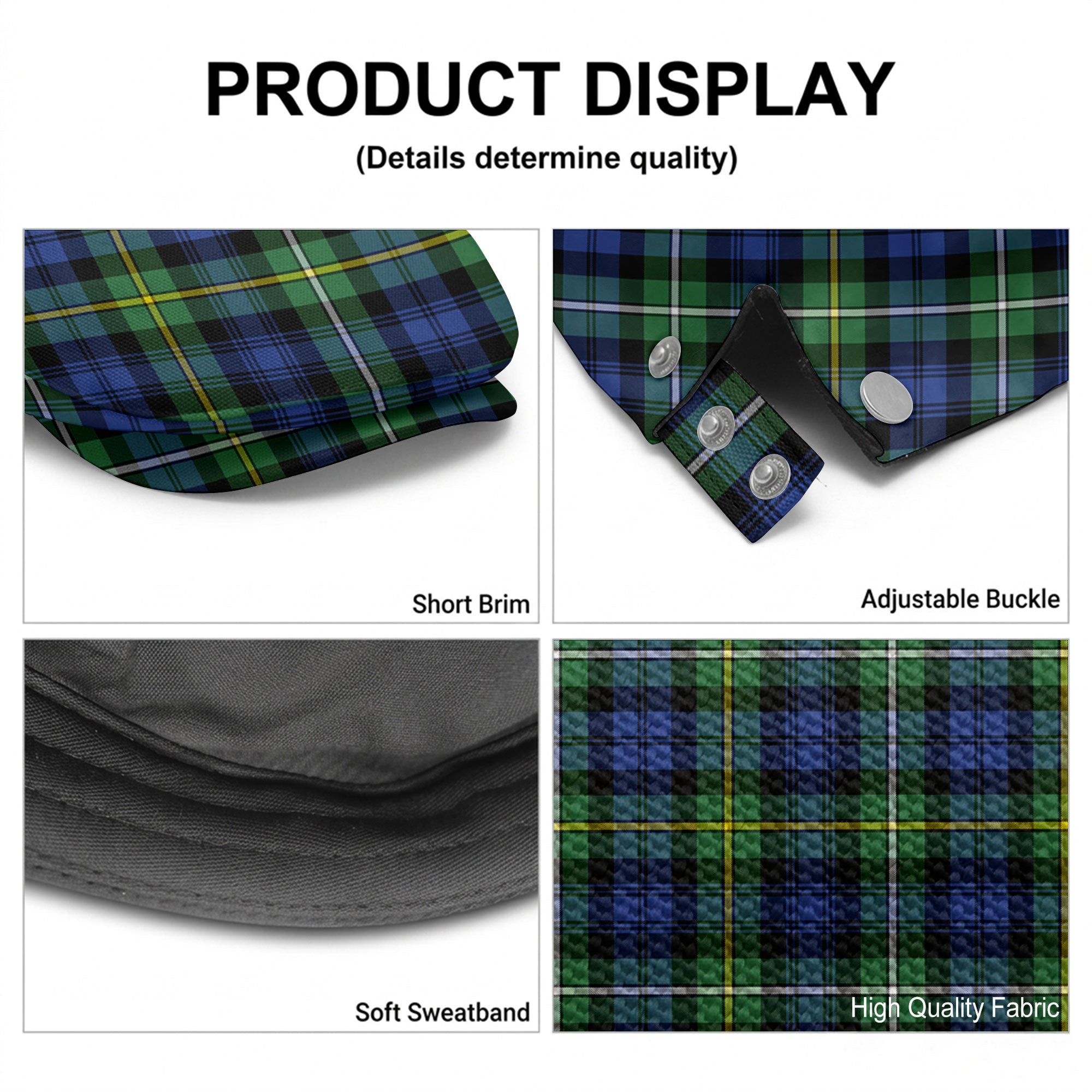Campbell Argyll Ancient Tartan Flat Caps