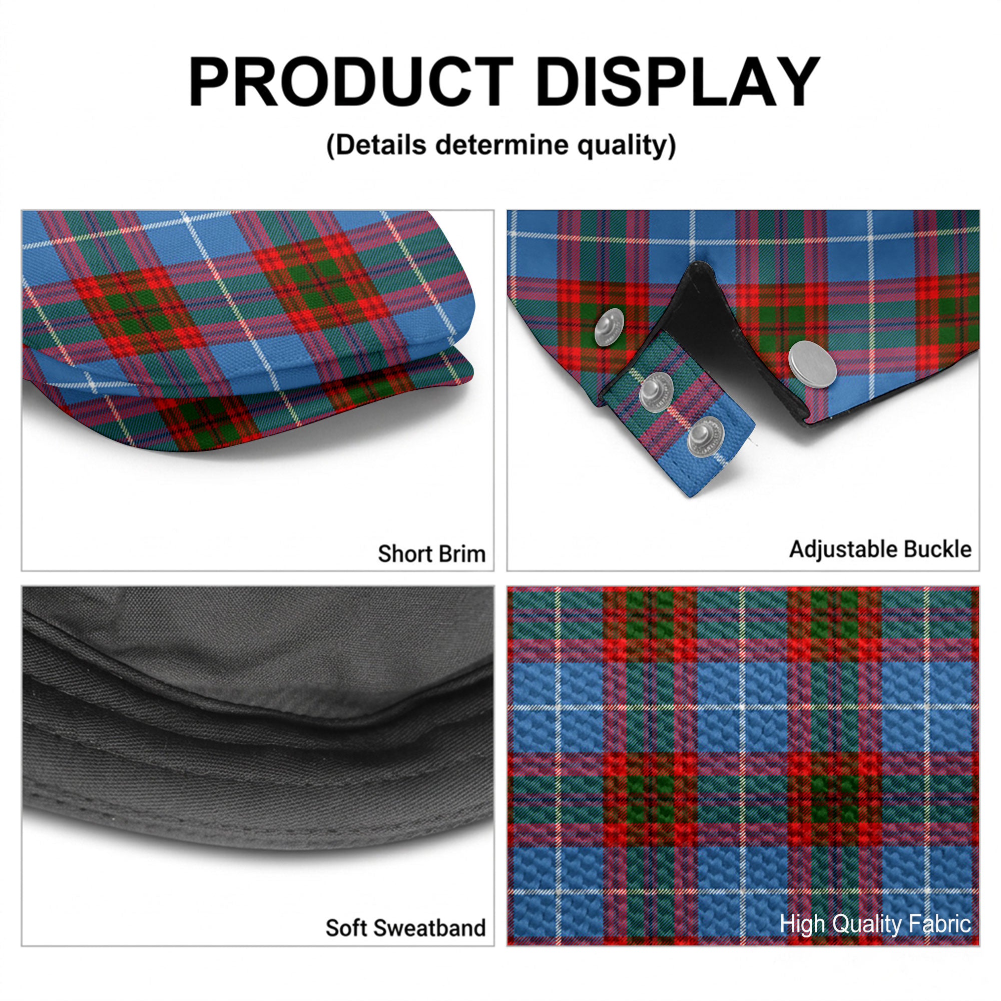 Crichton Tartan Flat Caps