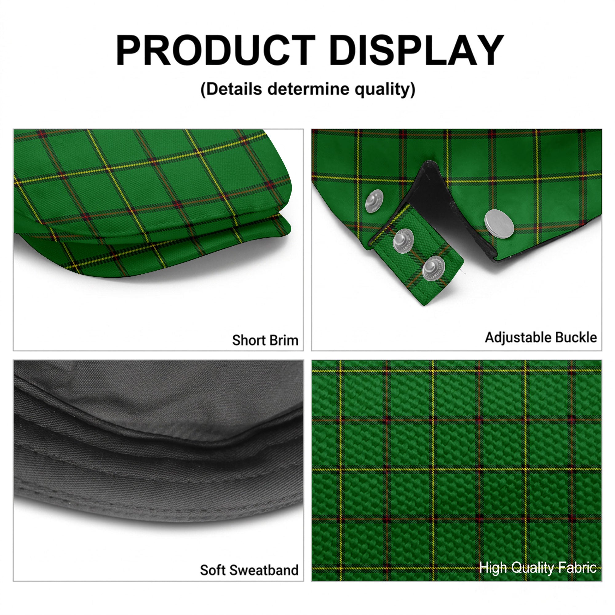 Don Tartan Flat Caps