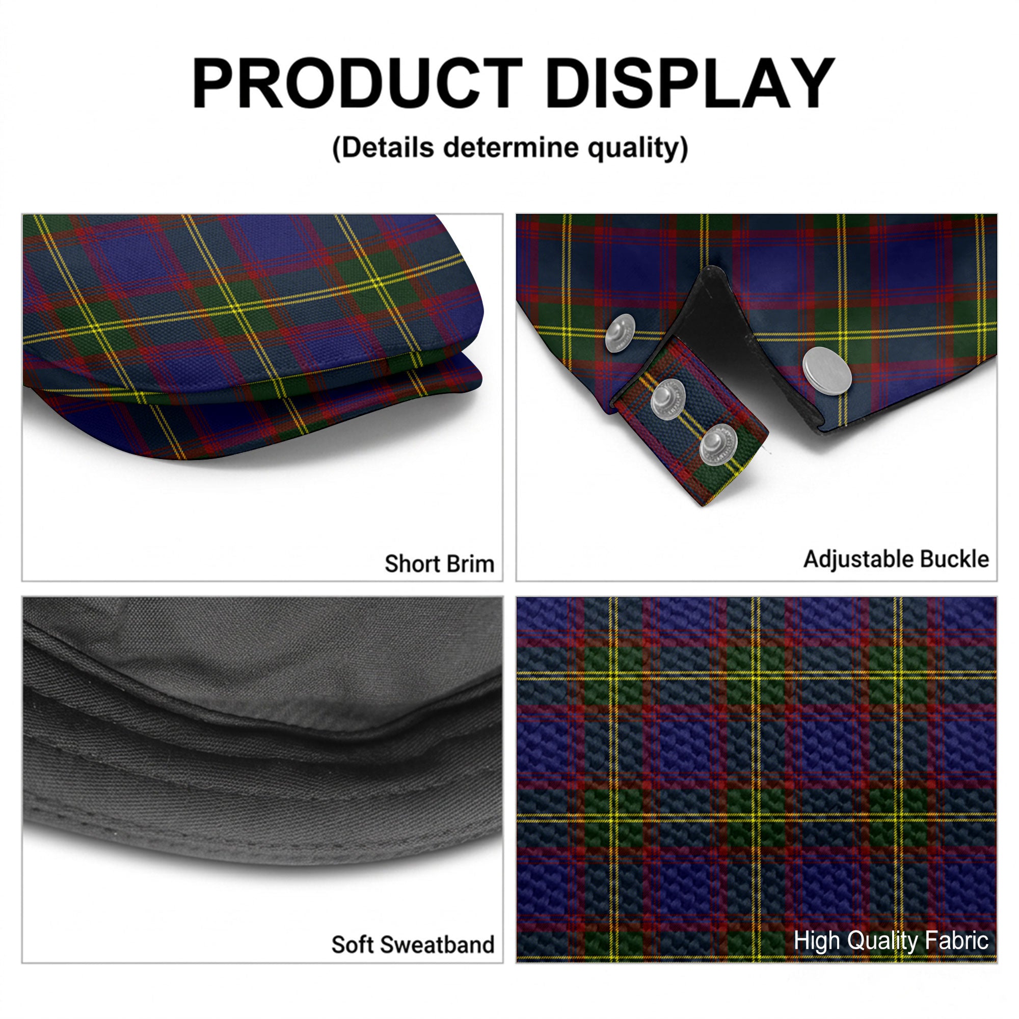 Durie Tartan Flat Caps