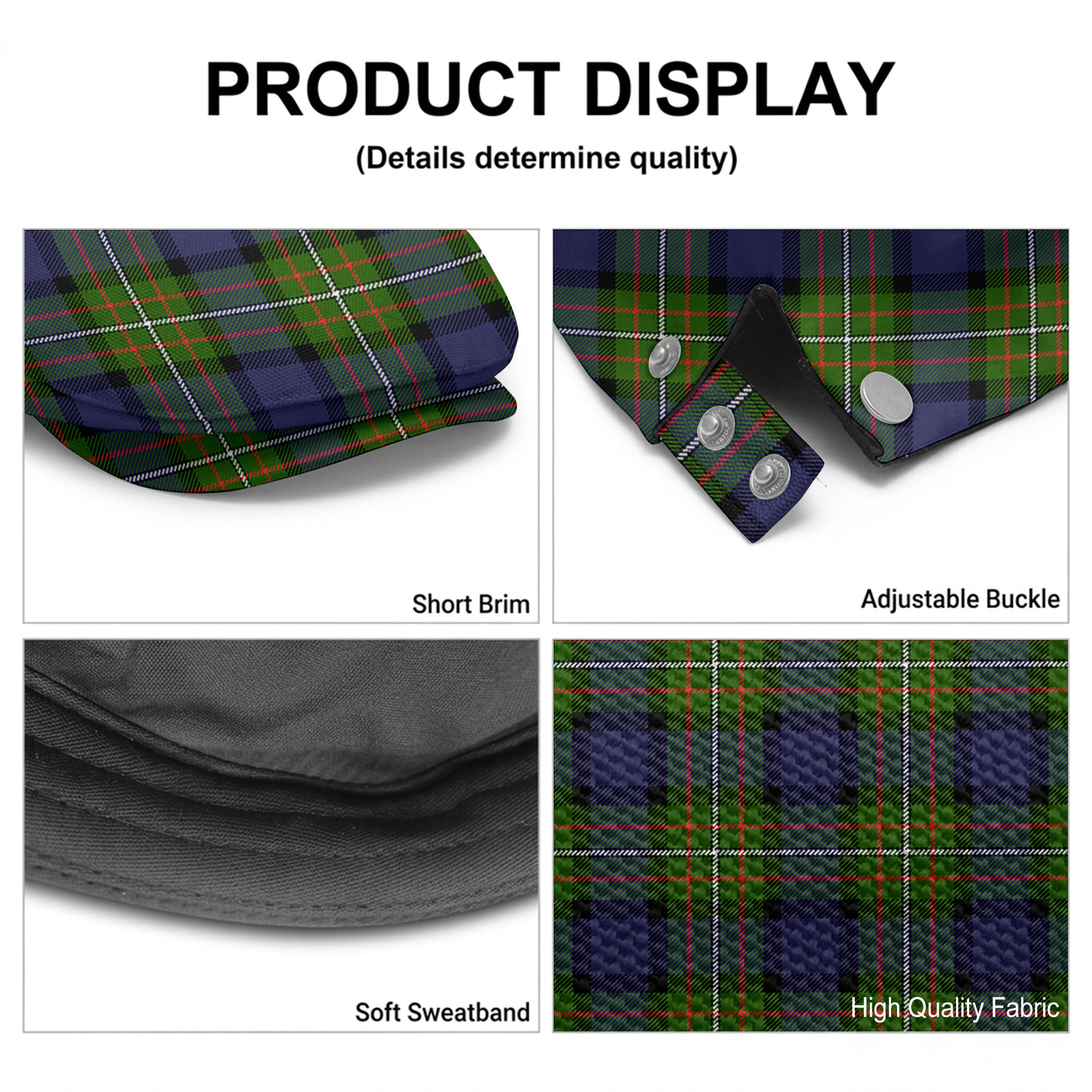 Ferguson Tartan Flat Caps