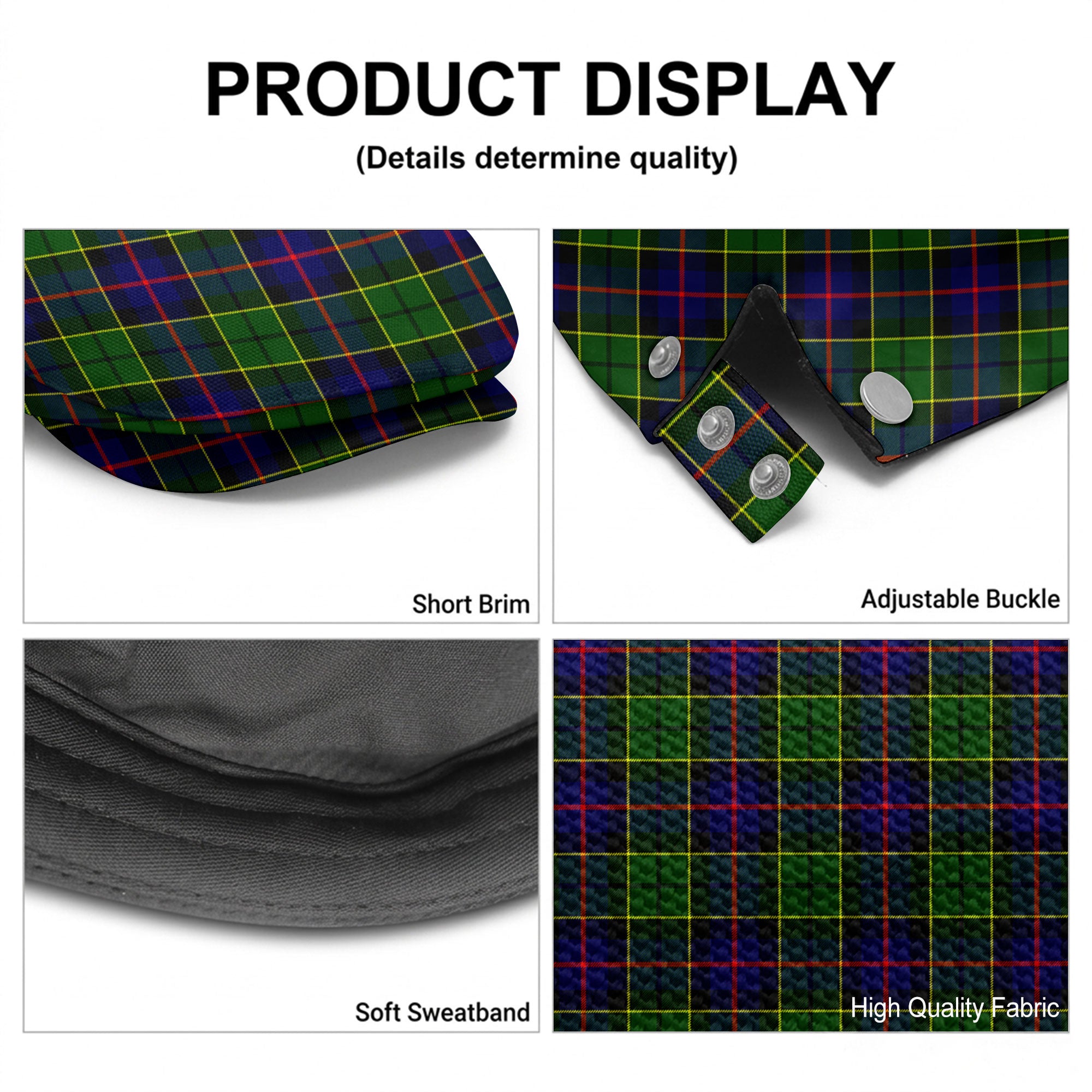 Forsyth Modern Tartan Flat Caps