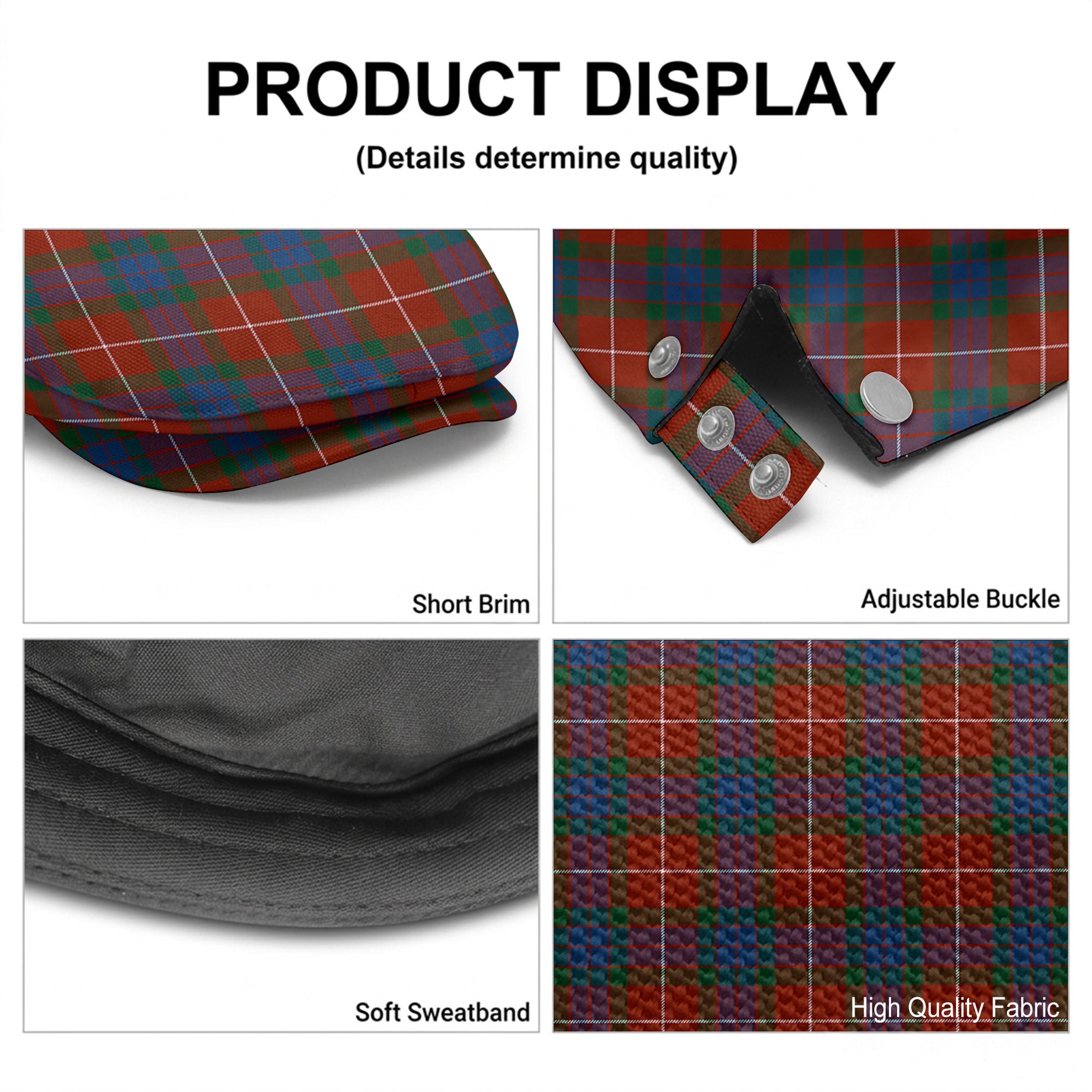 Fraser (of Lovat) Ancient Tartan Flat Caps