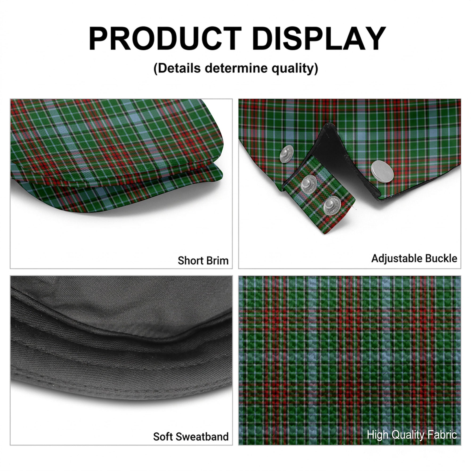 Gayre Tartan Flat Caps