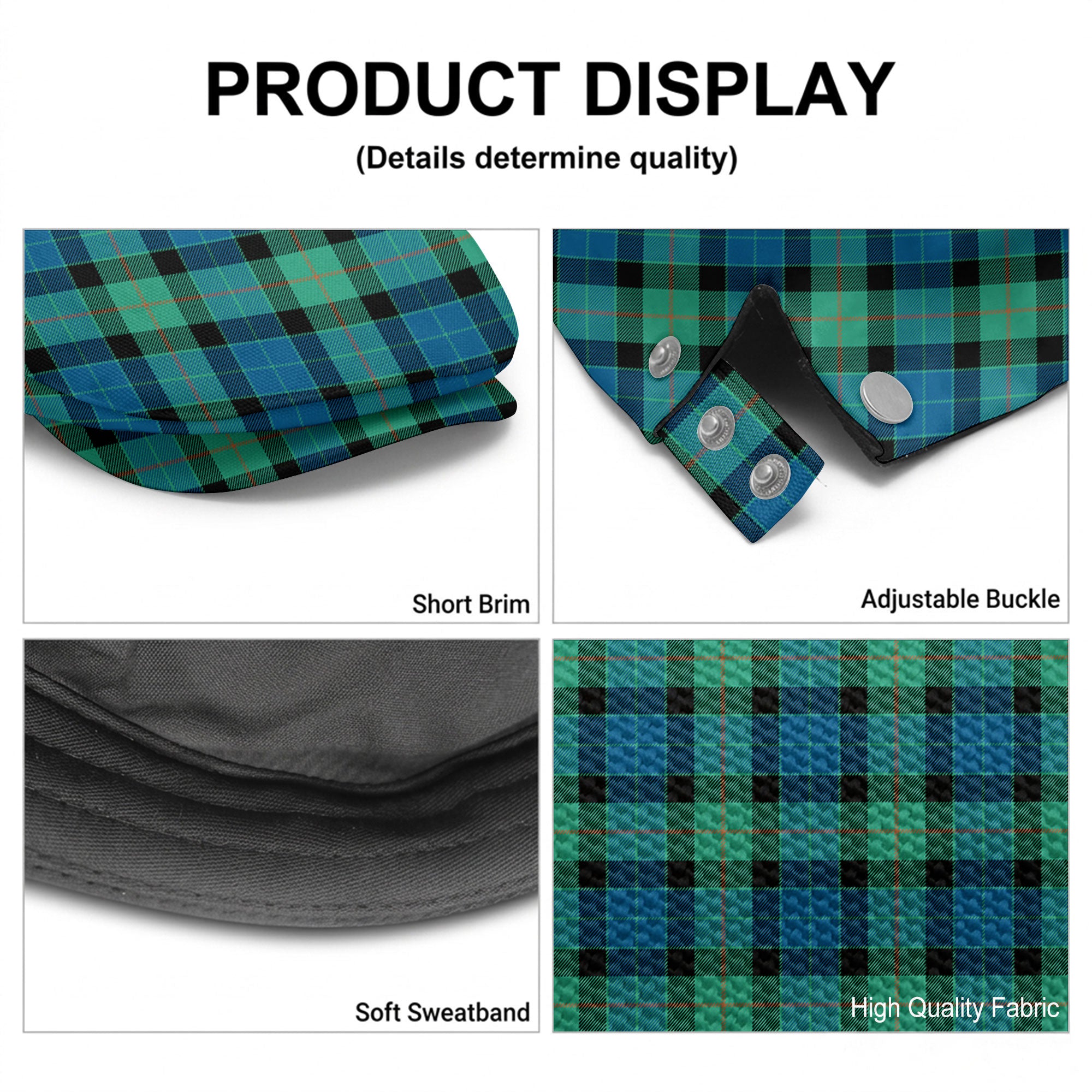 Gunn Ancient Tartan Flat Caps