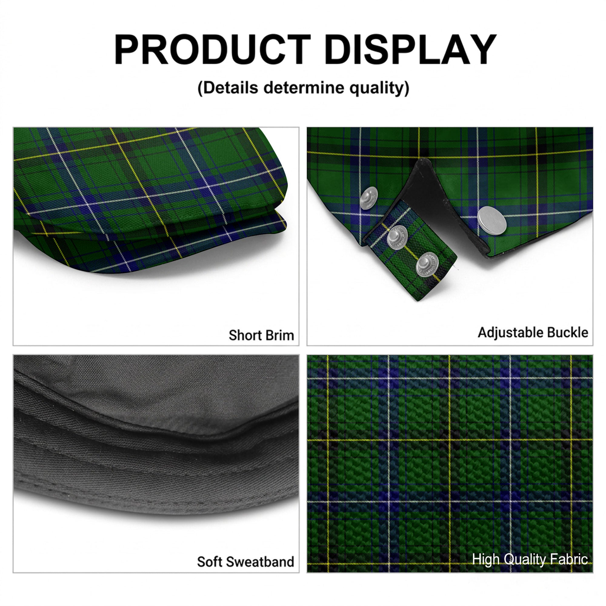 Henderson Modern Tartan Flat Caps