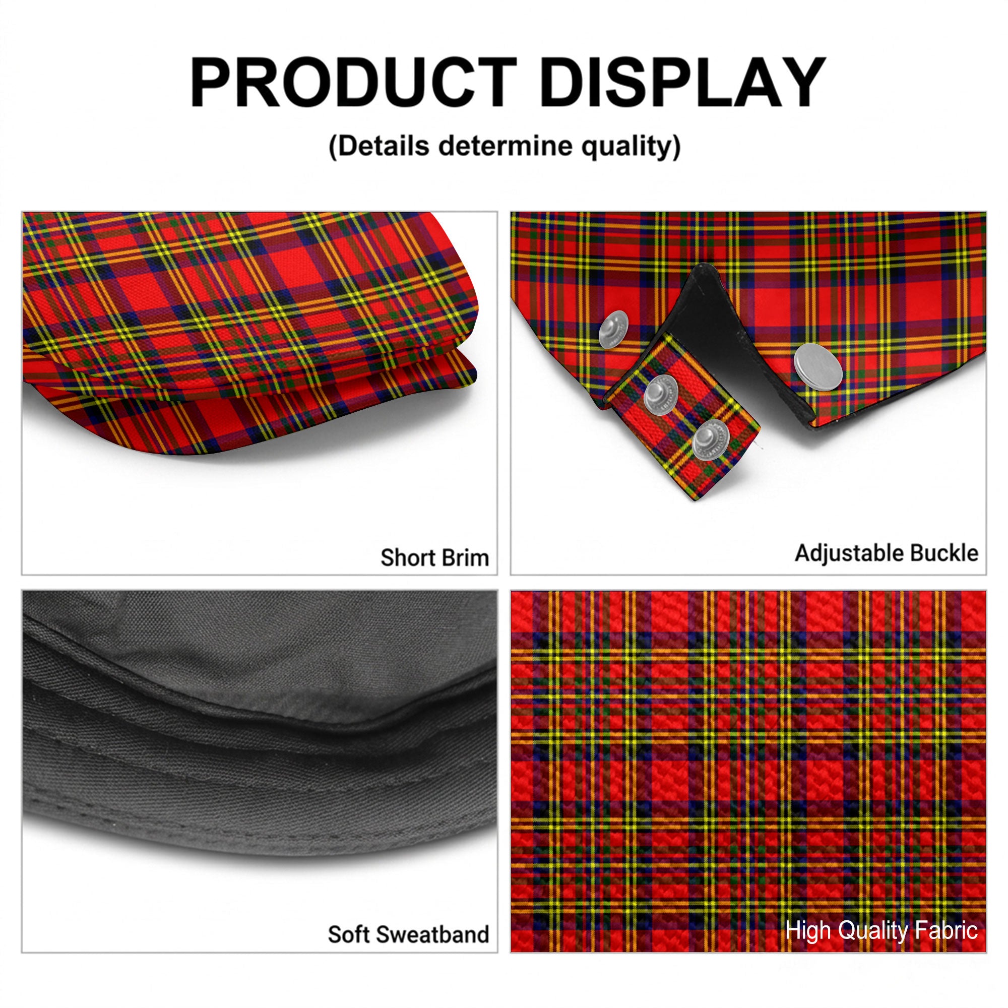Hepburn Tartan Flat Caps