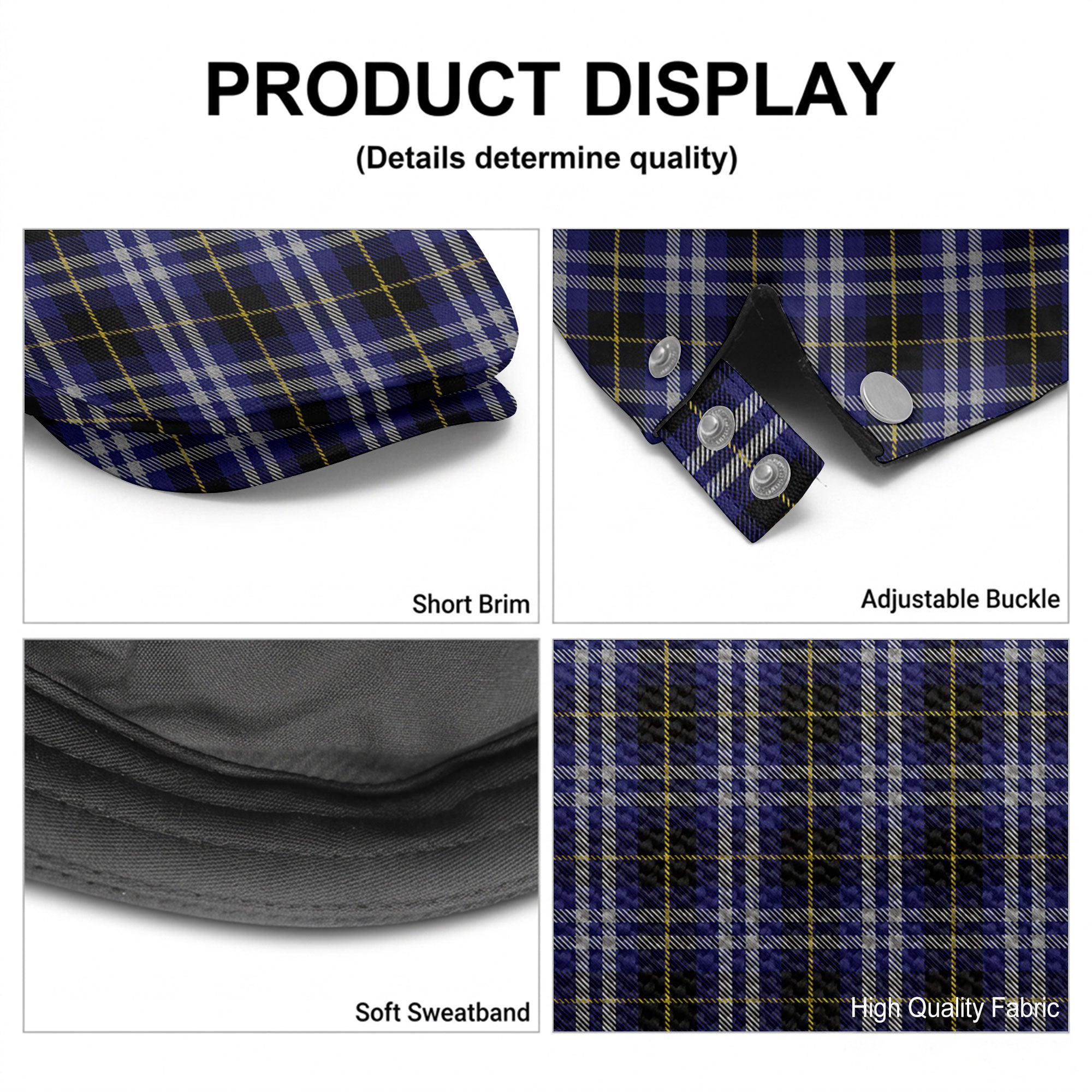Kilmarnock Tartan Flat Caps