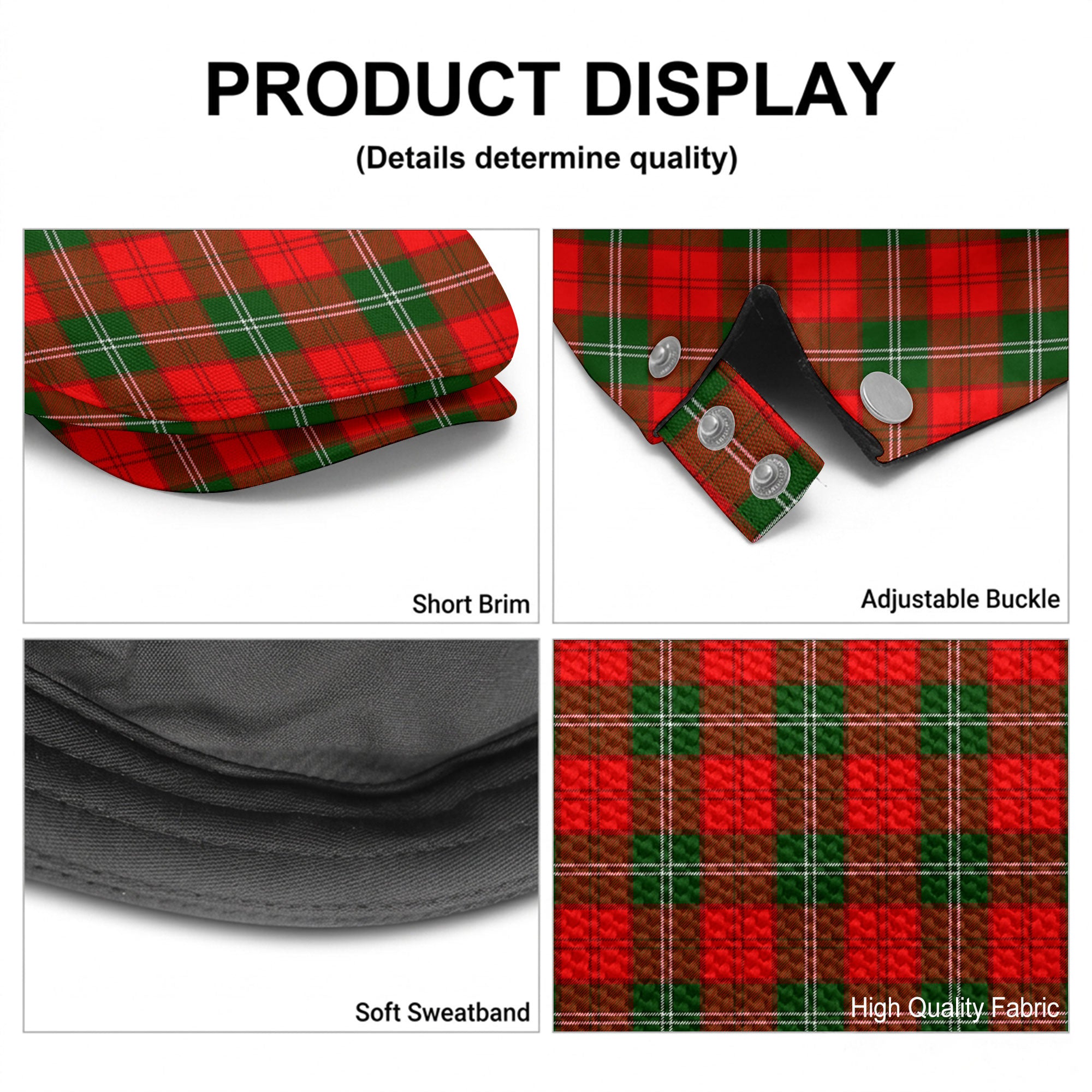 Lennox (Lennox Kincaid) Tartan Flat Caps