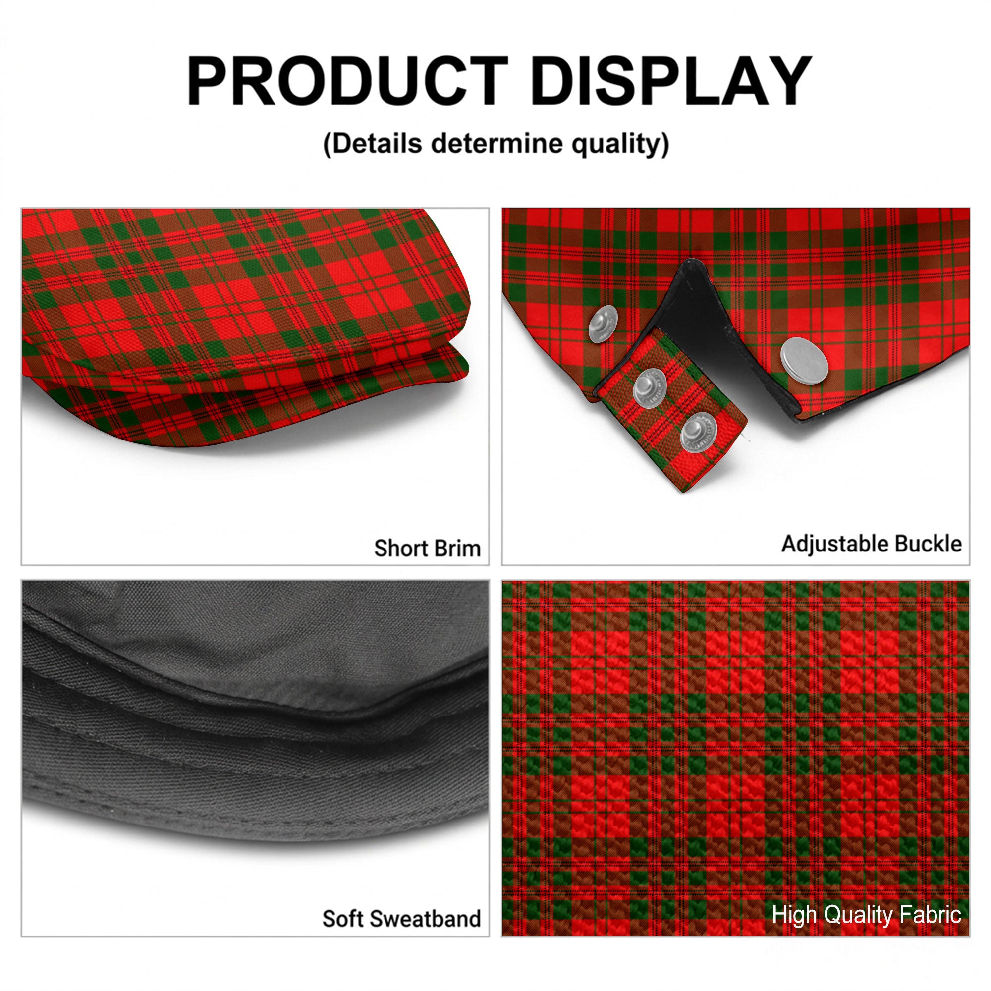 Livingstone Tartan Flat Caps
