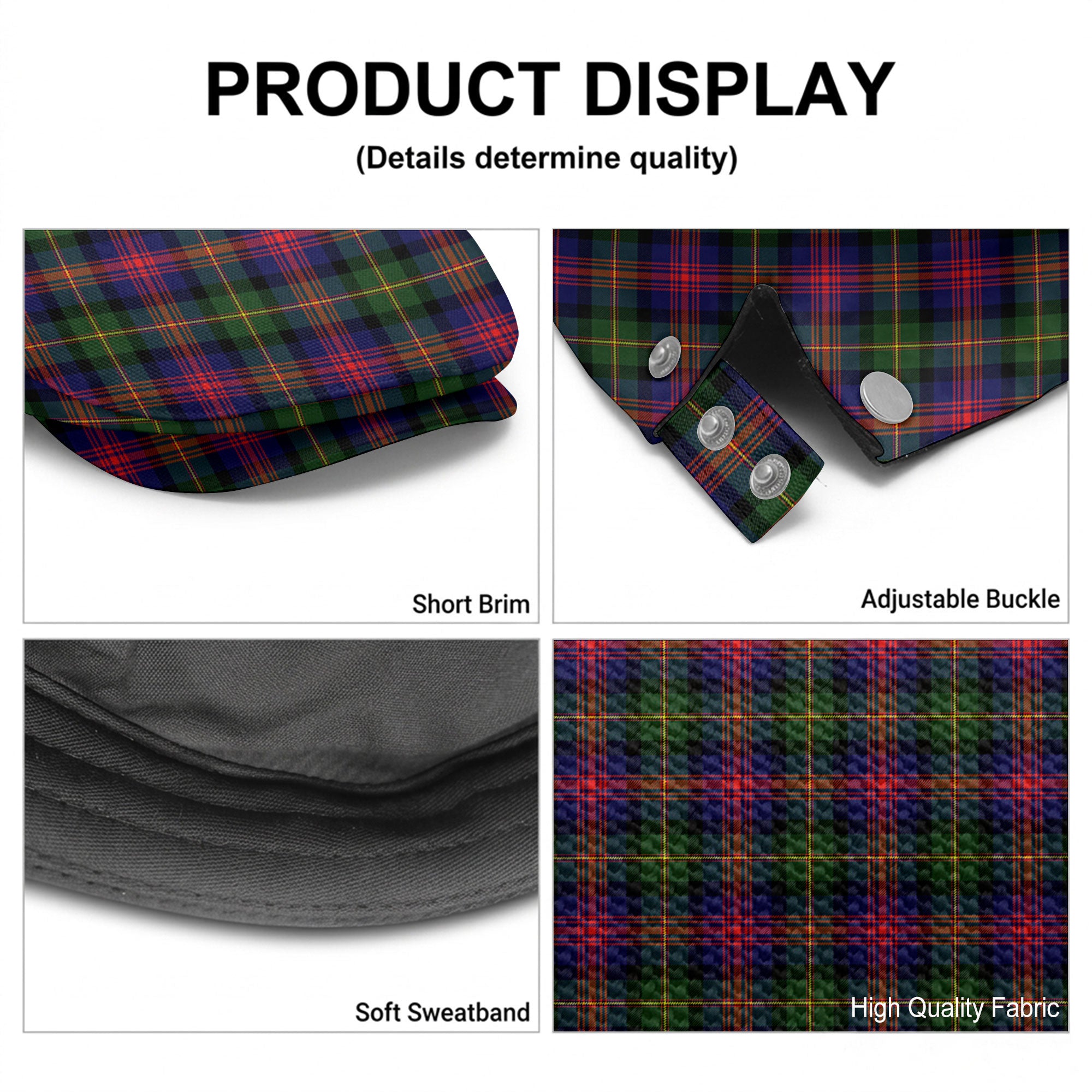 Logan Modern Tartan Flat Caps