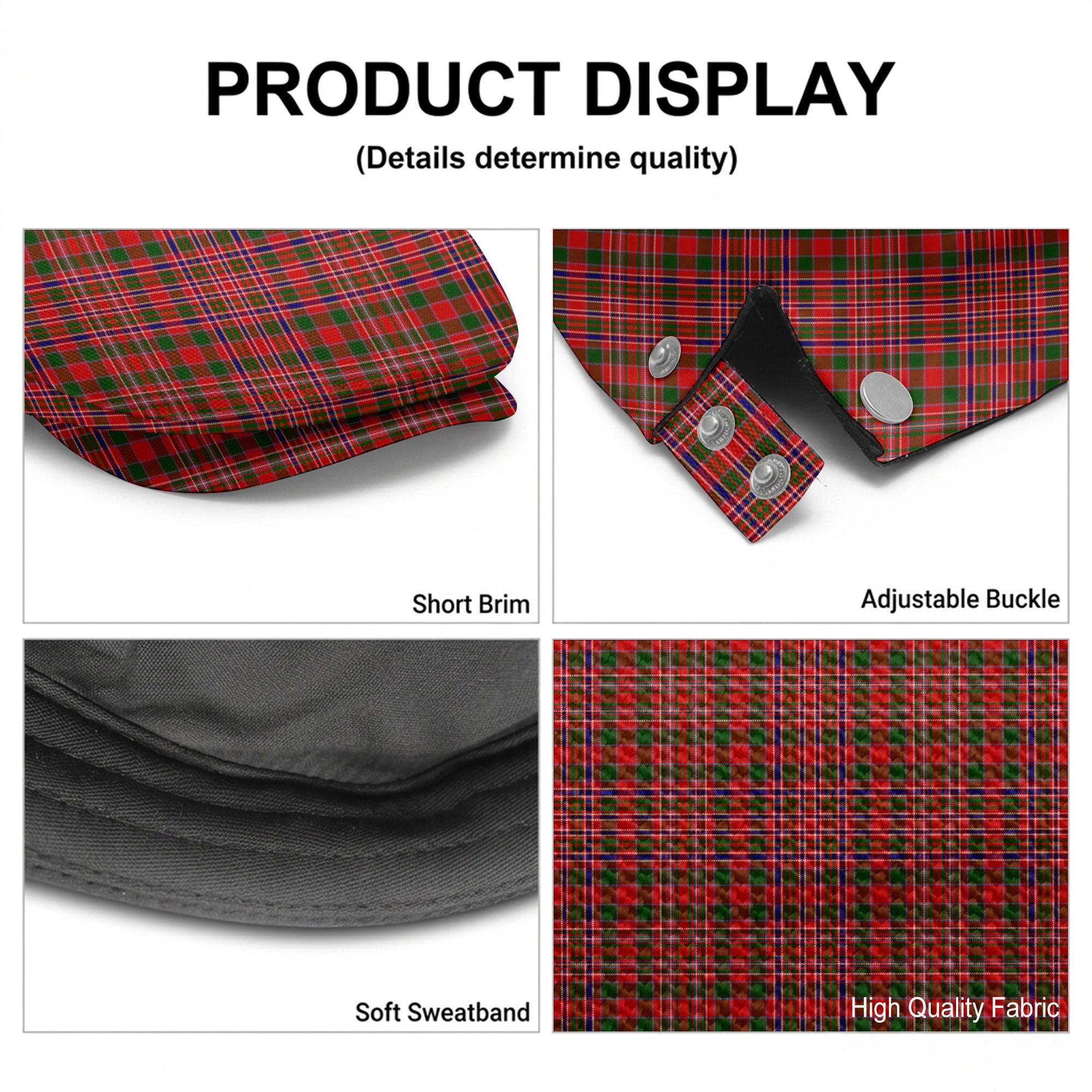MacAlister Modern Tartan Flat Caps