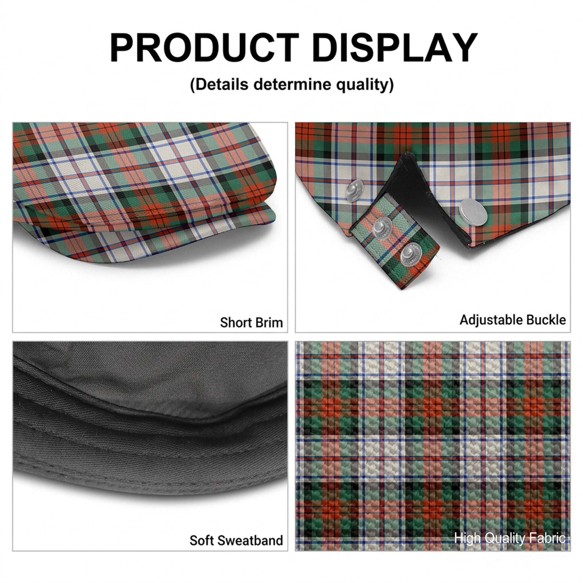 MacDuff Dress Ancient Tartan Flat Caps